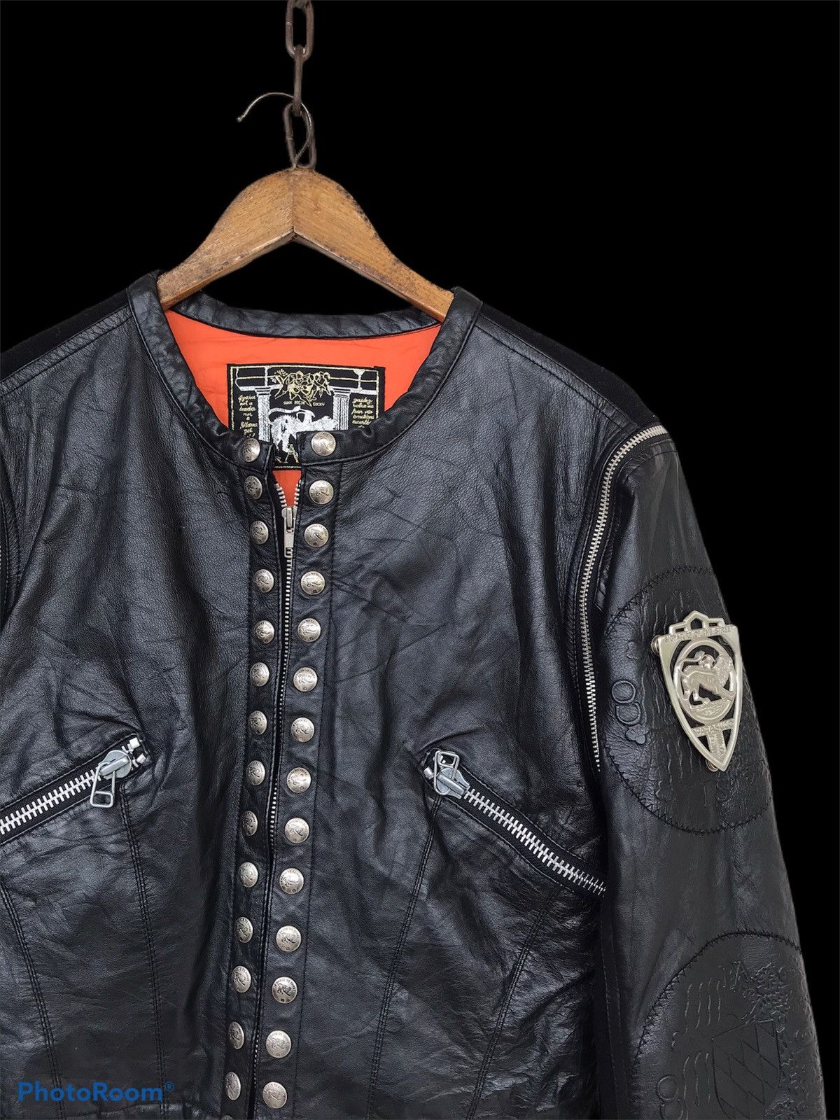 Parasuco 💥FinalDrop💥Vtg Parasuco Moto Biker Black Jacket Size M / US 6-8 / IT 42-44 - 3 Thumbnail