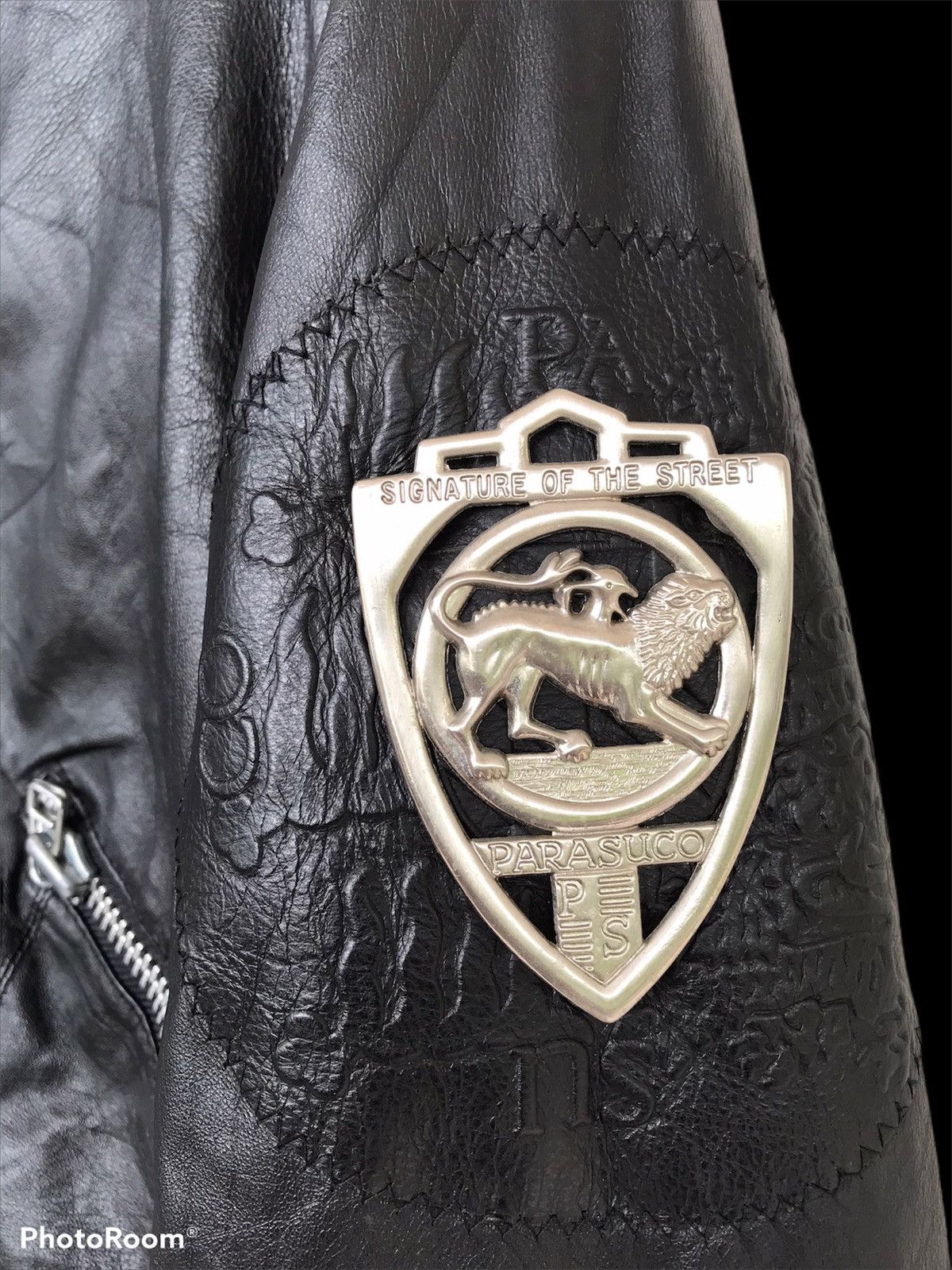 Parasuco 💥FinalDrop💥Vtg Parasuco Moto Biker Black Jacket Size M / US 6-8 / IT 42-44 - 7 Thumbnail