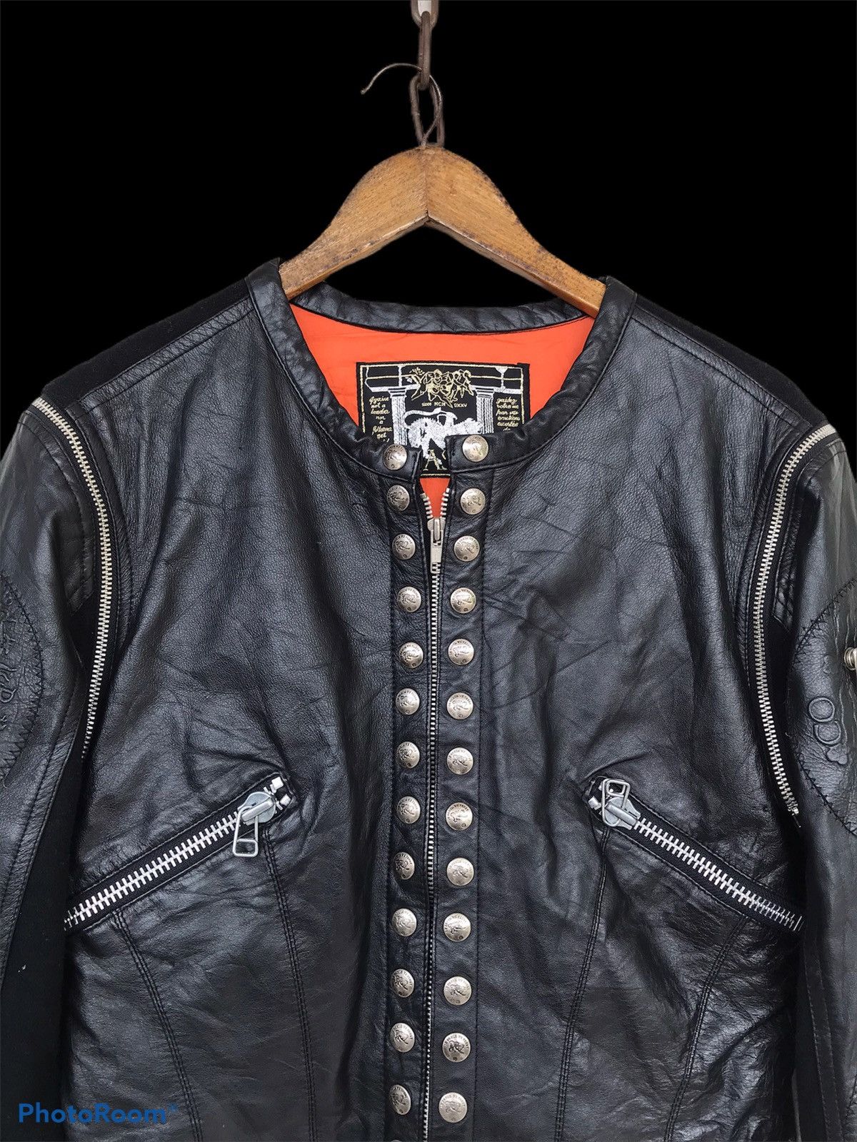 Parasuco 💥FinalDrop💥Vtg Parasuco Moto Biker Black Jacket Size M / US 6-8 / IT 42-44 - 5 Thumbnail