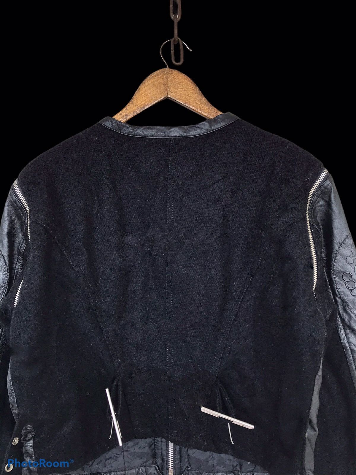 Parasuco 💥FinalDrop💥Vtg Parasuco Moto Biker Black Jacket Size M / US 6-8 / IT 42-44 - 9 Thumbnail