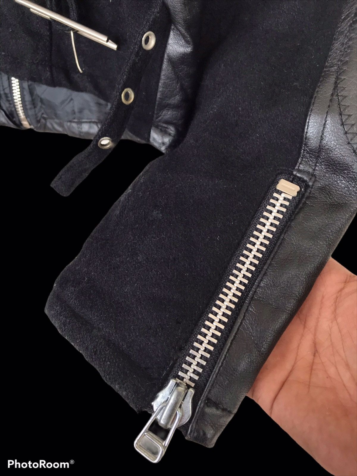 Parasuco 💥FinalDrop💥Vtg Parasuco Moto Biker Black Jacket Size M / US 6-8 / IT 42-44 - 11 Thumbnail