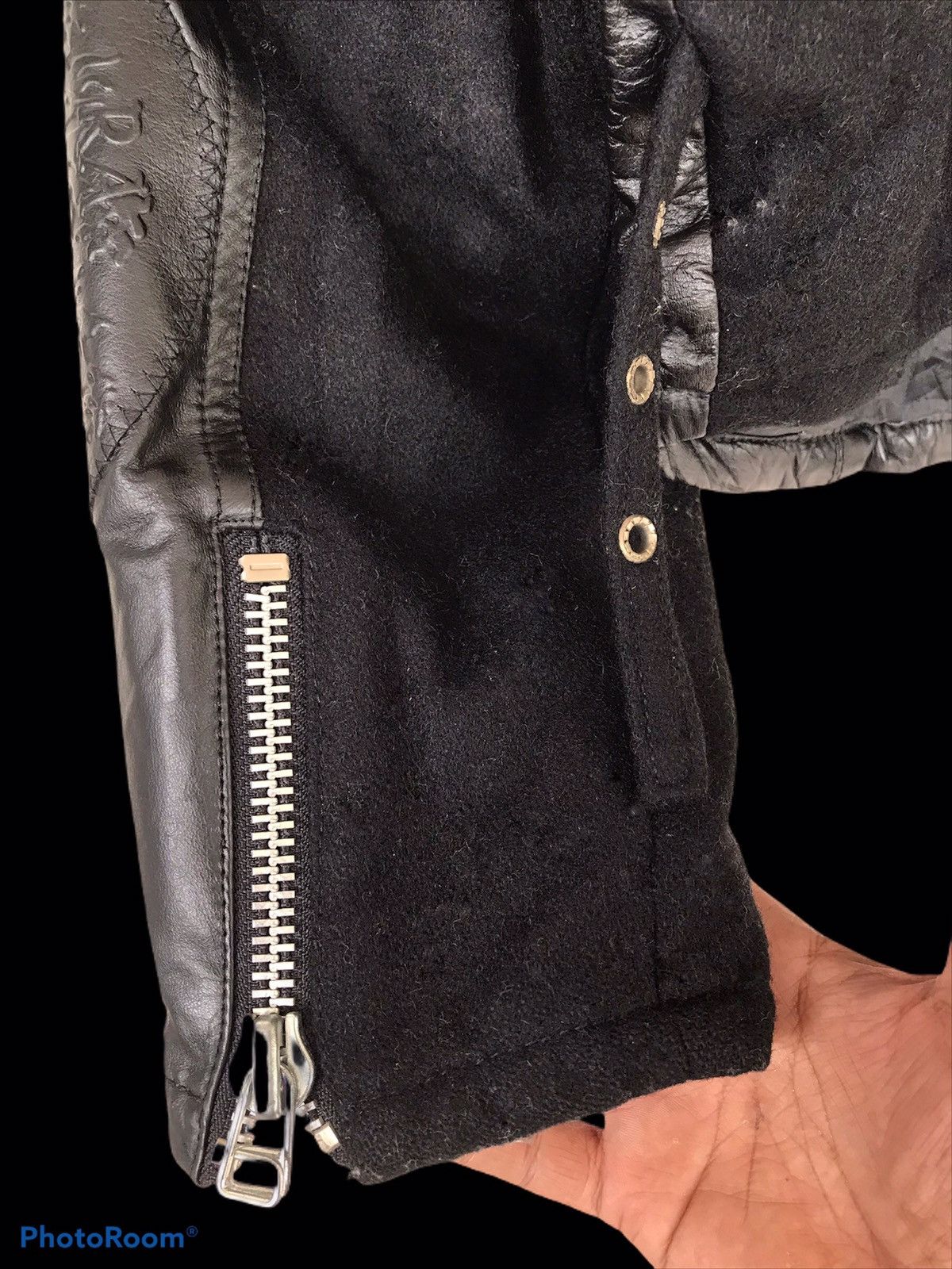 Parasuco 💥FinalDrop💥Vtg Parasuco Moto Biker Black Jacket Size M / US 6-8 / IT 42-44 - 10 Thumbnail