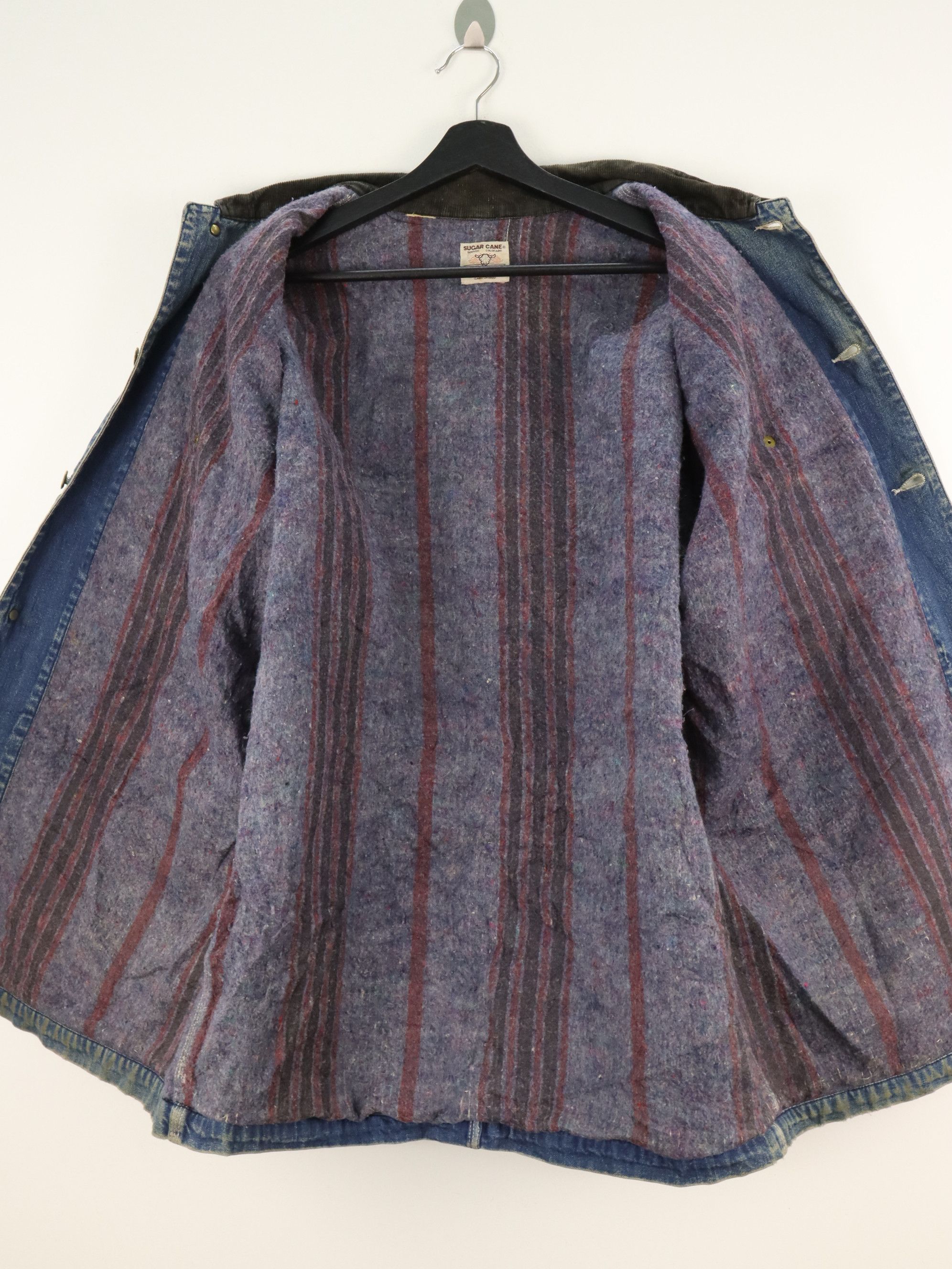 Sugar Cane Sugarcane Shorthorn Western Wear Blanket Lined Chore Jacket Size US XL / EU 56 / 4 - 5 Thumbnail