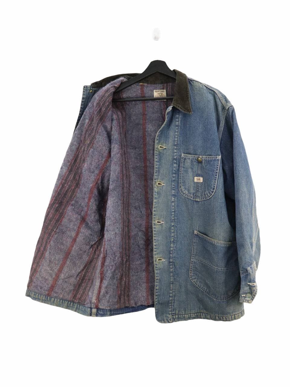 Sugar Cane Sugarcane Shorthorn Western Wear Blanket Lined Chore Jacket Size US XL / EU 56 / 4 - 1 Thumbnail