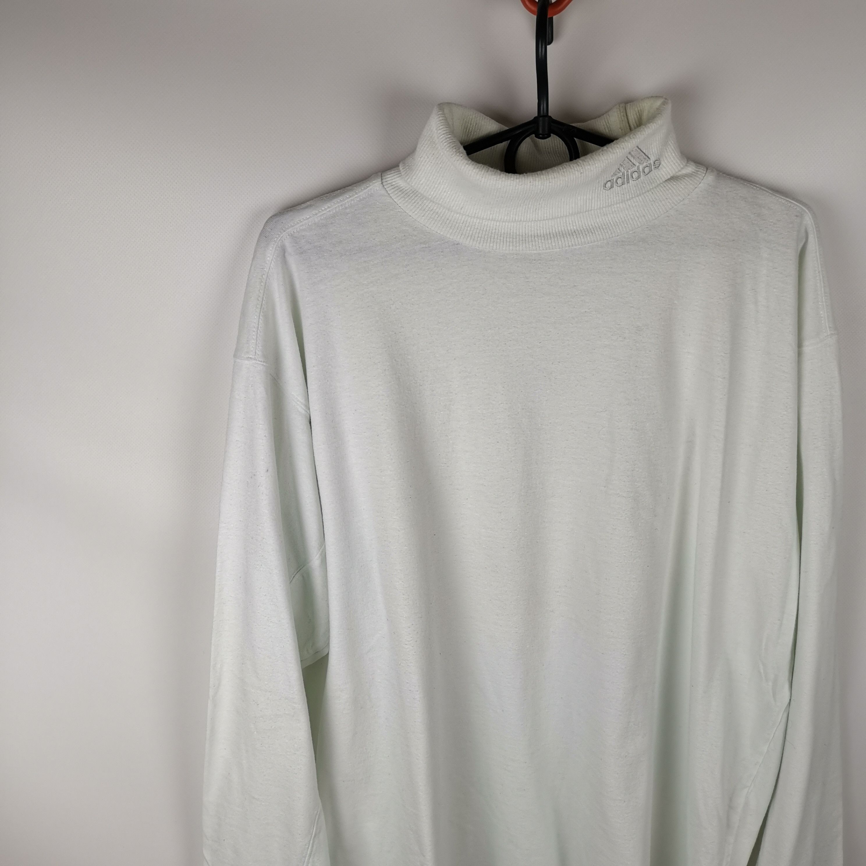 Adidas Adidas vintage white turtleneck 2002 sweater hype Size US L / EU 52-54 / 3 - 3 Thumbnail