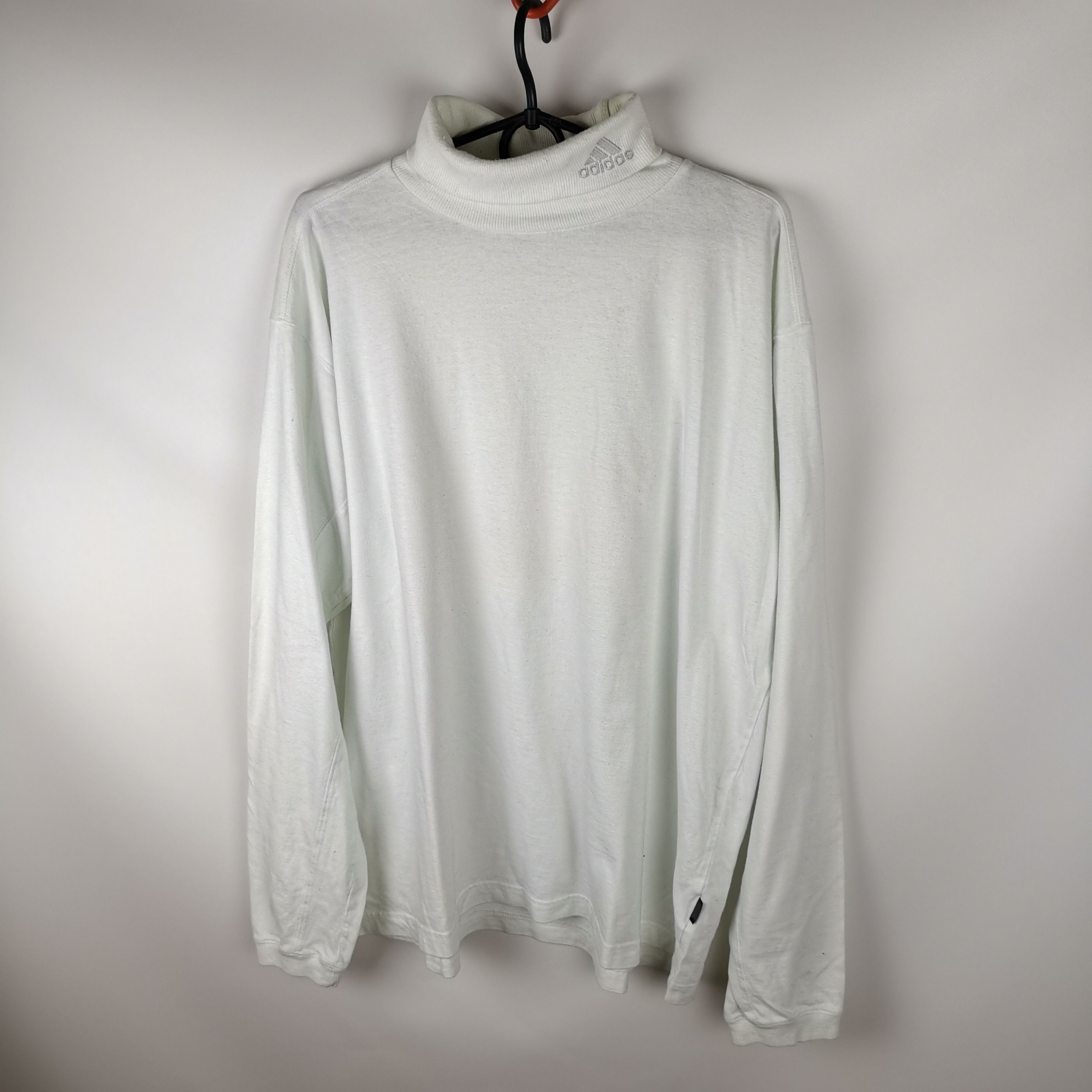 Adidas Adidas vintage white turtleneck 2002 sweater hype Size US L / EU 52-54 / 3 - 1 Thumbnail