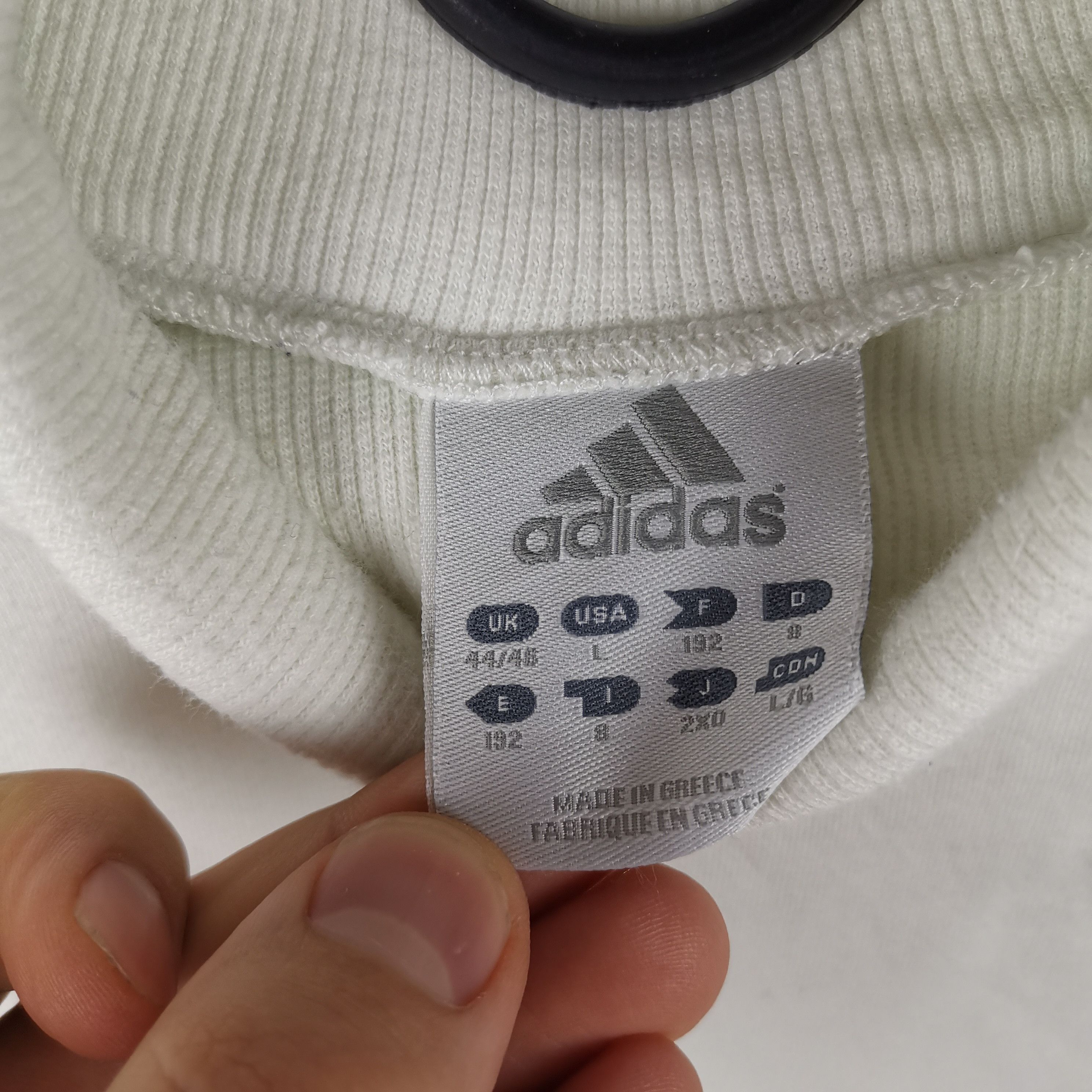 Adidas Adidas vintage white turtleneck 2002 sweater hype Size US L / EU 52-54 / 3 - 6 Thumbnail