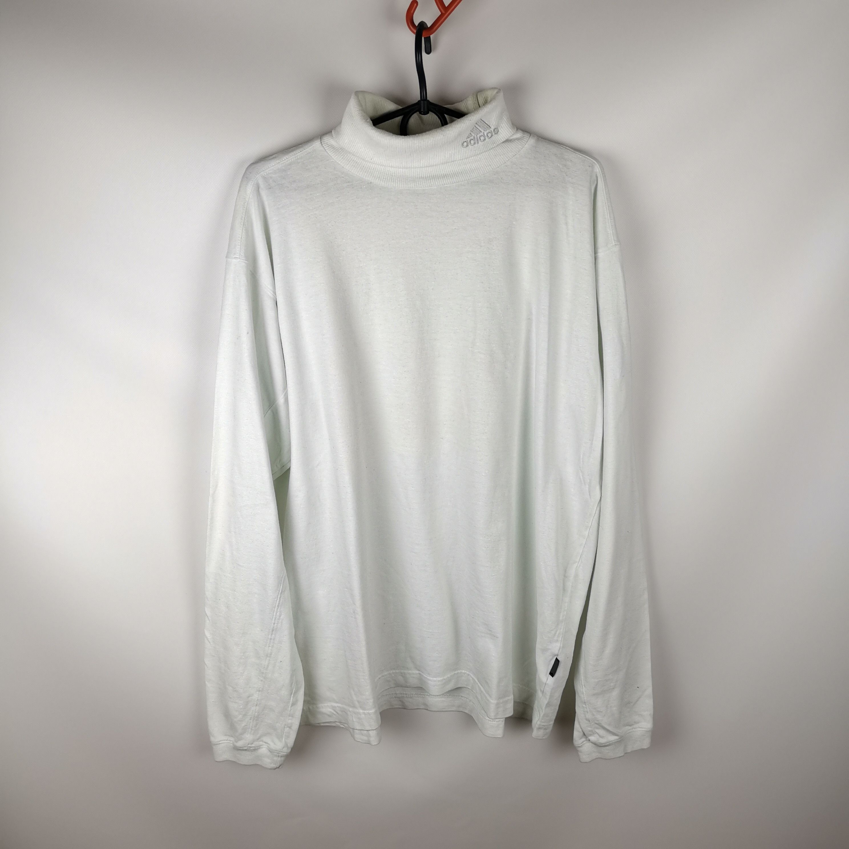 Adidas Adidas vintage white turtleneck 2002 sweater hype Size US L / EU 52-54 / 3 - 4 Thumbnail