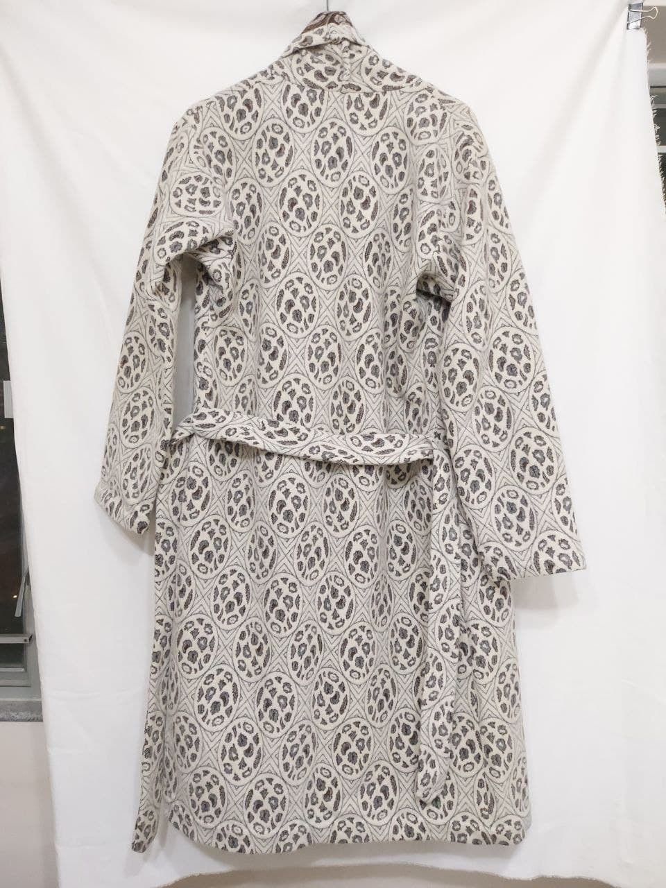 Dries Van Noten Bandana Paisley Circle Pattern Belted Wool Cardigan Coat Size US S / EU 44-46 / 1 - 2 Thumbnail