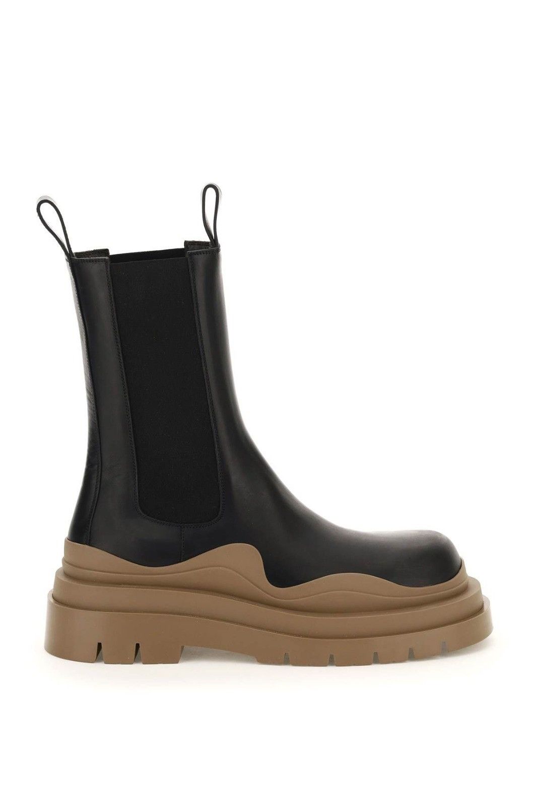 Bottega Veneta BV Tire Boots in Black & Brown Size US 11 / EU 44 - 1 Preview