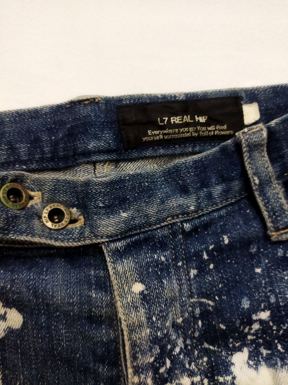 L7 Real Hip Vintage L7 REAL HIP Bleach Style Jeans Size US 32 / EU 48 - 10 Thumbnail