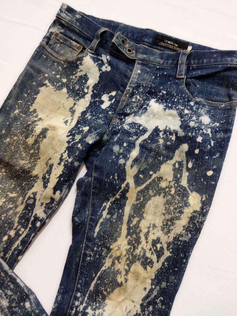 L7 Real Hip Vintage L7 REAL HIP Bleach Style Jeans Size US 32 / EU 48 - 11 Thumbnail