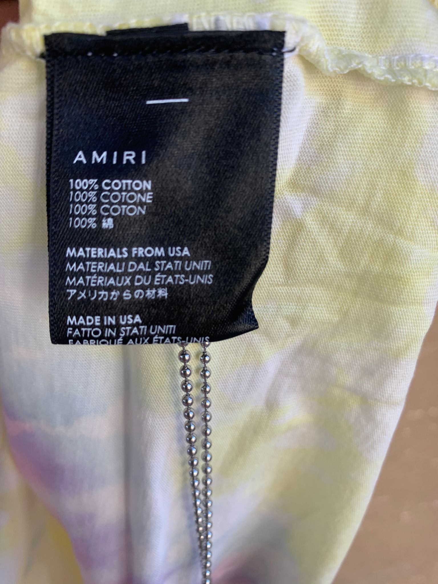Amiri Tie Dye Amiri Hippie Tee Size US L / EU 52-54 / 3 - 11 Thumbnail