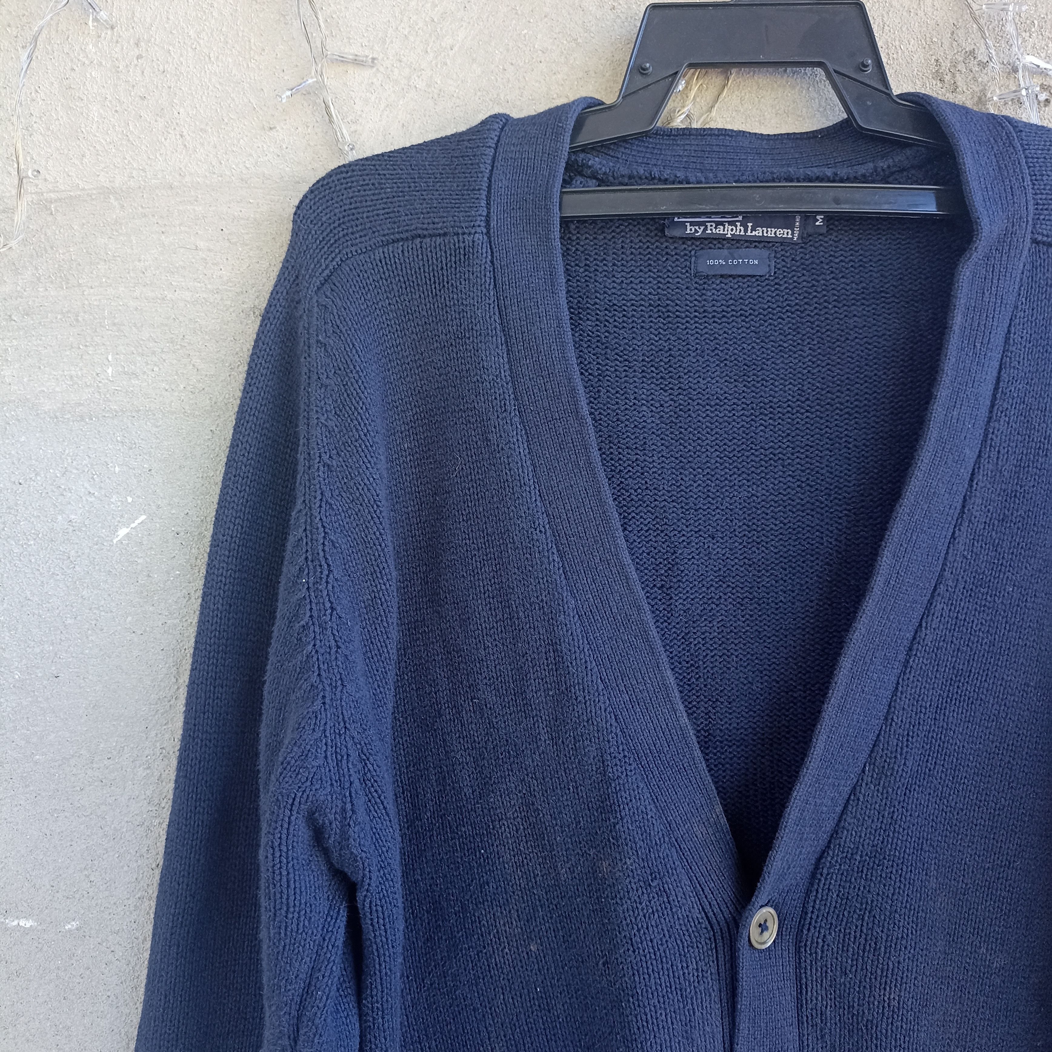 Homespun Knitwear × Polo Ralph Lauren Polo Ralph Lauren Blue Cardigan Knitwear Size US L / EU 52-54 / 3 - 4 Thumbnail
