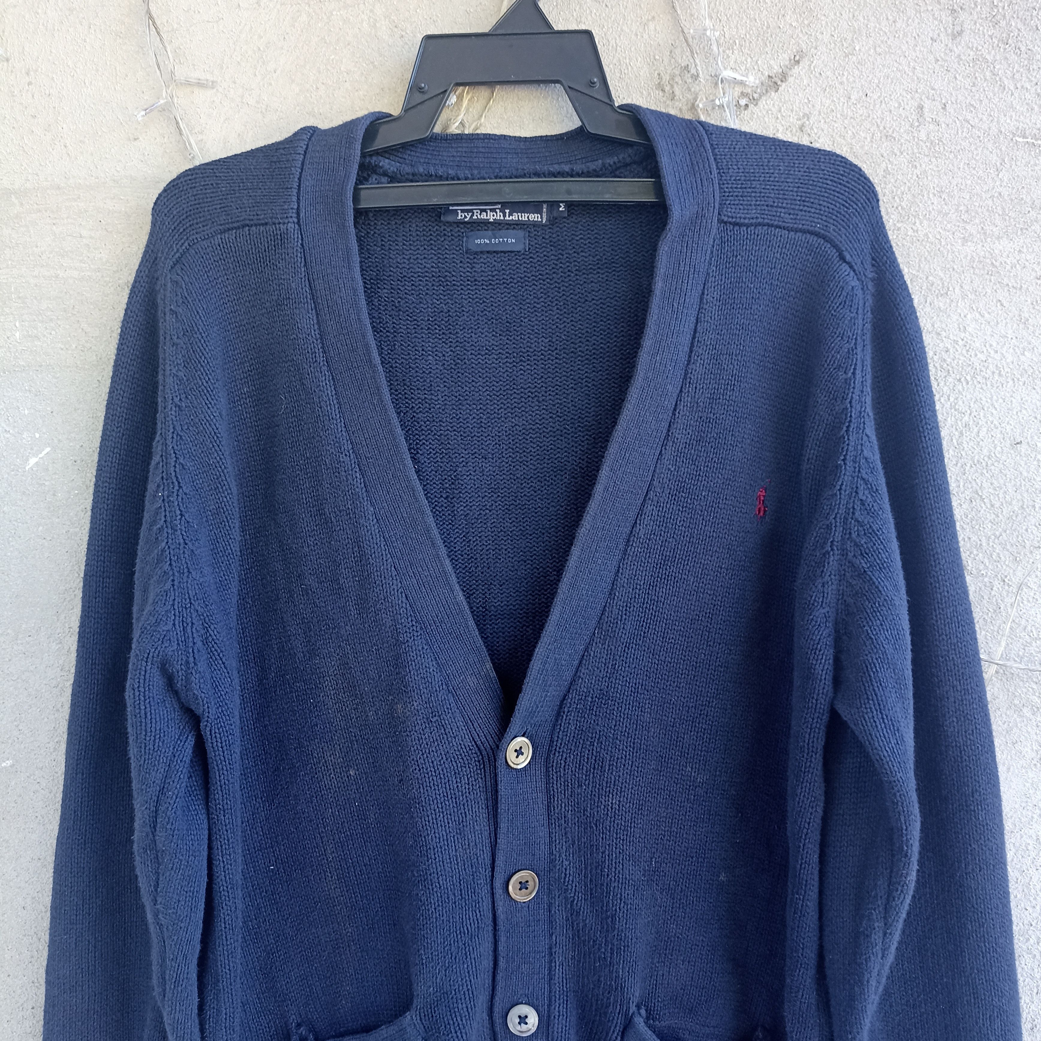 Homespun Knitwear × Polo Ralph Lauren Polo Ralph Lauren Blue Cardigan Knitwear Size US L / EU 52-54 / 3 - 2 Thumbnail