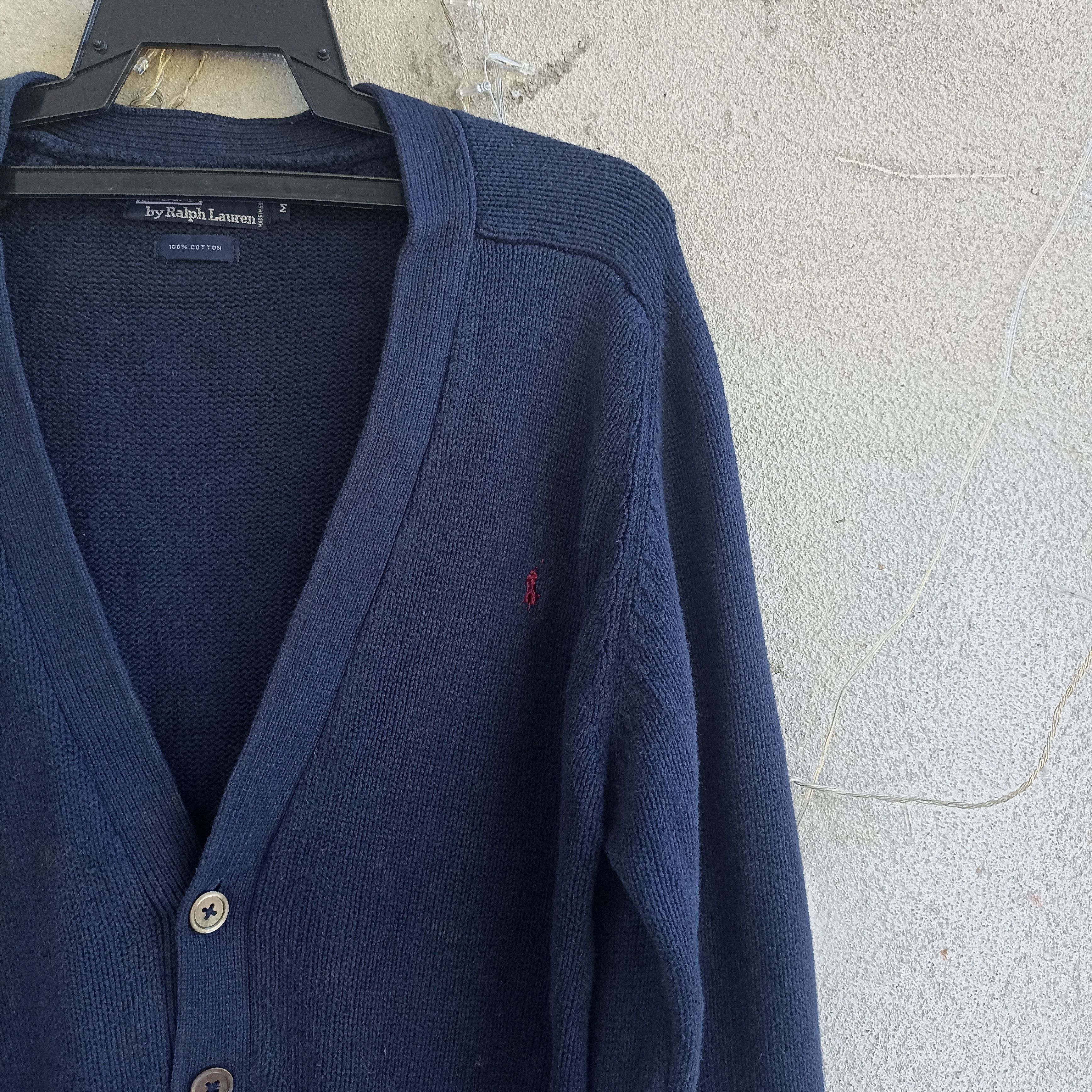 Homespun Knitwear × Polo Ralph Lauren Polo Ralph Lauren Blue Cardigan Knitwear Size US L / EU 52-54 / 3 - 5 Thumbnail