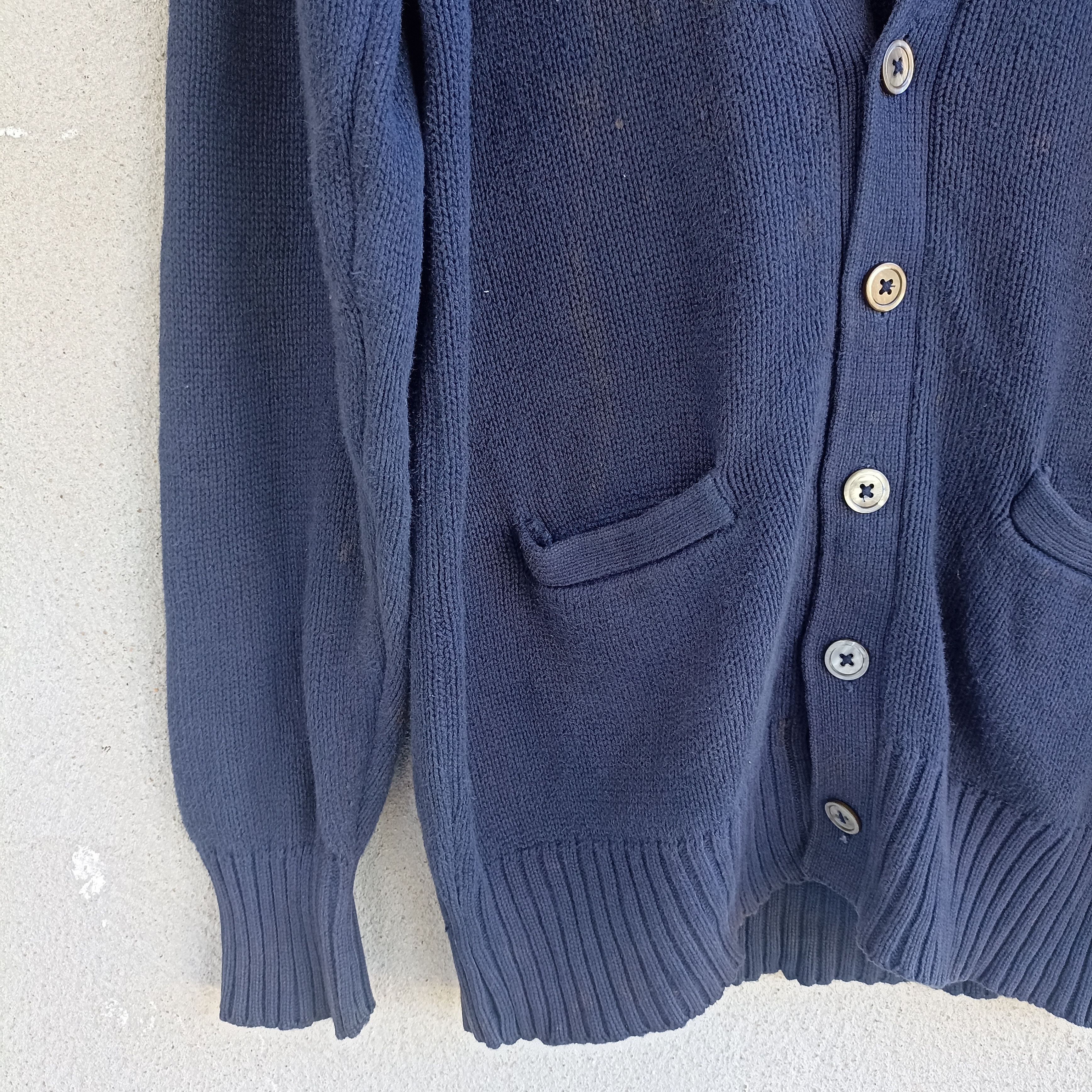 Homespun Knitwear × Polo Ralph Lauren Polo Ralph Lauren Blue Cardigan Knitwear Size US L / EU 52-54 / 3 - 6 Thumbnail