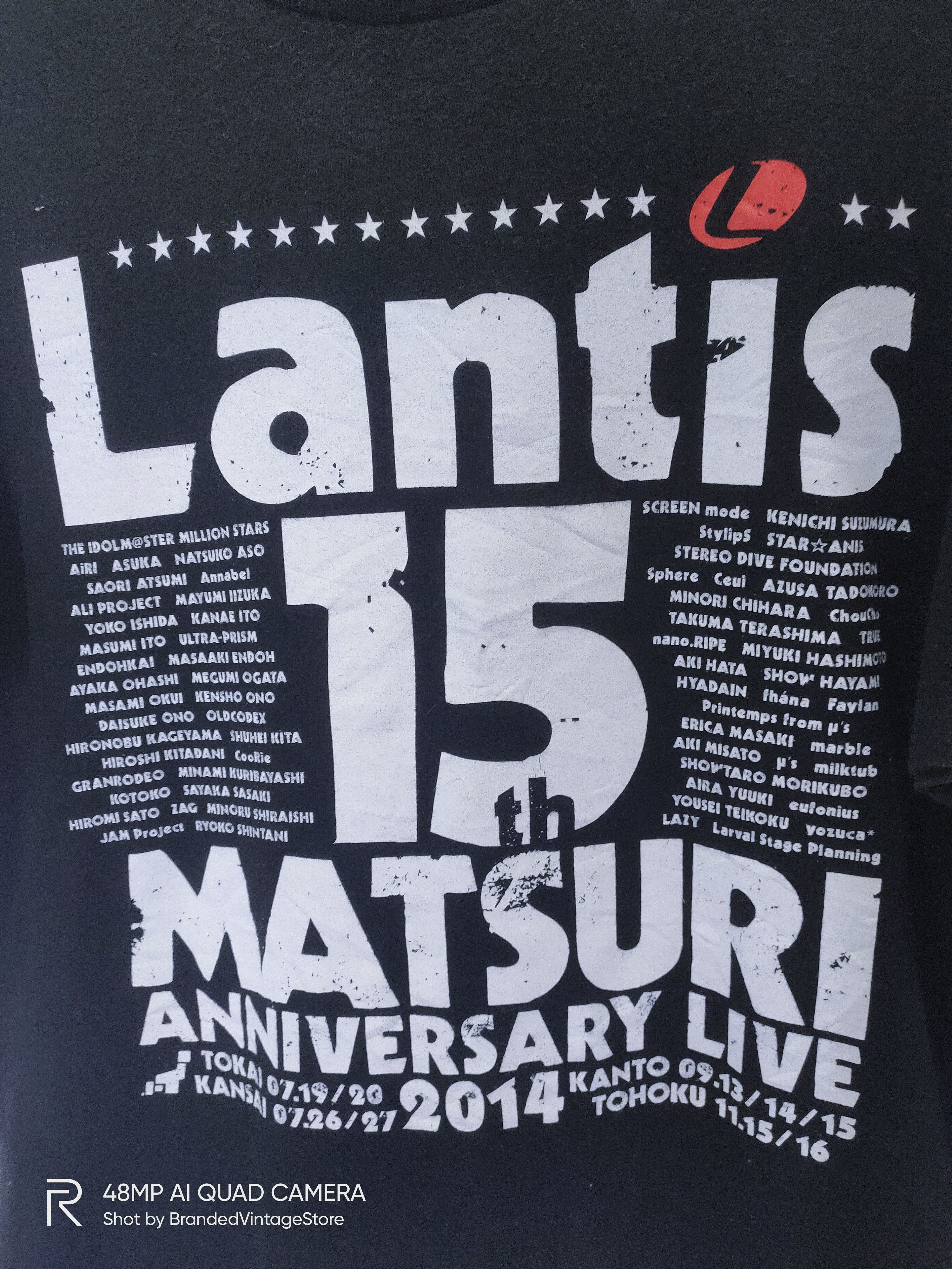 Band Tees × Japanese Brand LANTIS 15th MATSURI Anniversary Live Concert Tour Band Tees Size US L / EU 52-54 / 3 - 7 Thumbnail
