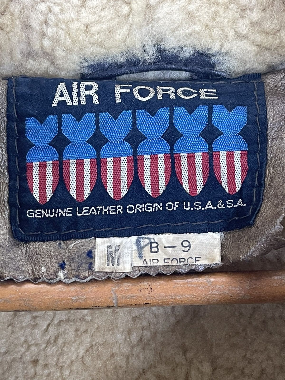 Other B3 US AIRFORCE ORIGIN SHEEPSKIN COAT JACKET Size US M / EU 48-50 / 2 - 13 Thumbnail