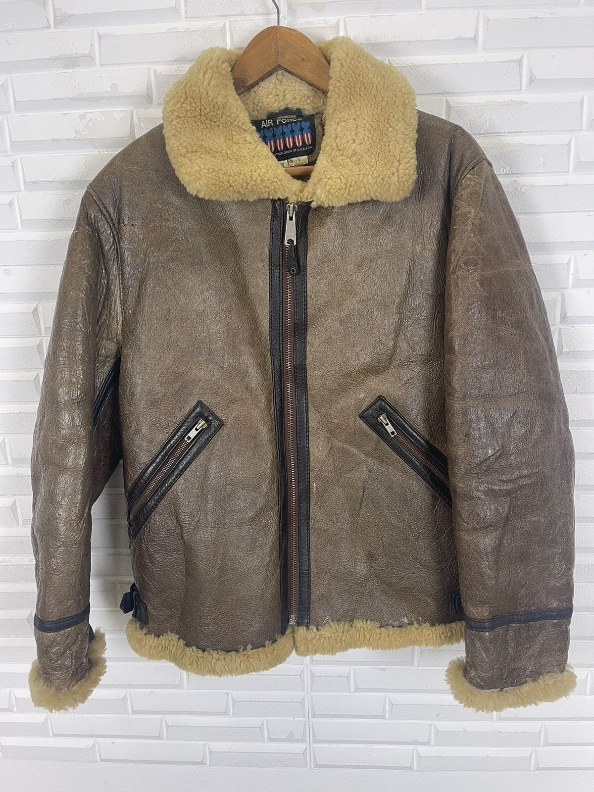 Other B3 US AIRFORCE ORIGIN SHEEPSKIN COAT JACKET Size US M / EU 48-50 / 2 - 5 Thumbnail