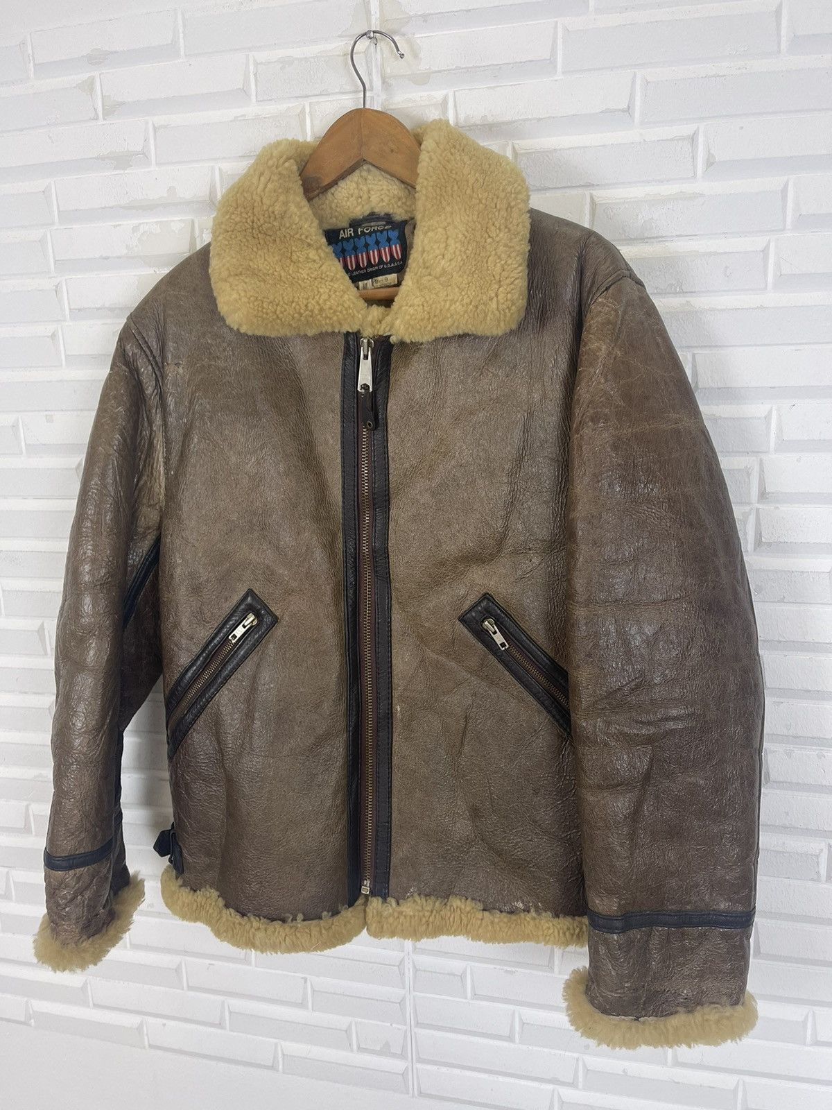 Other B3 US AIRFORCE ORIGIN SHEEPSKIN COAT JACKET Size US M / EU 48-50 / 2 - 3 Thumbnail