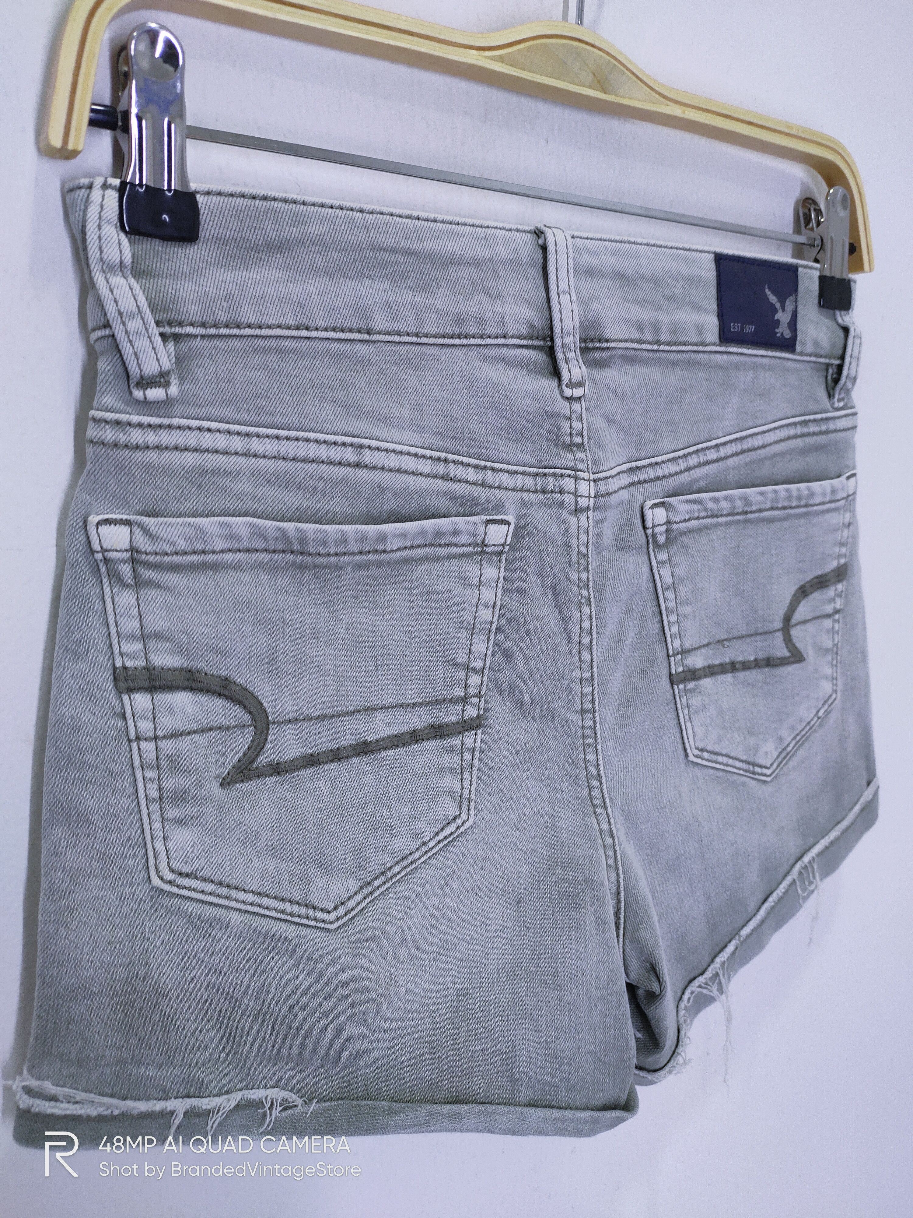 American Eagle Outfitters × Japanese Brand AMERICAN EAGLE OUTFITTER Distressed Denim Jeans Short Pants Size 28" / US 6 / IT 42 - 9 Thumbnail