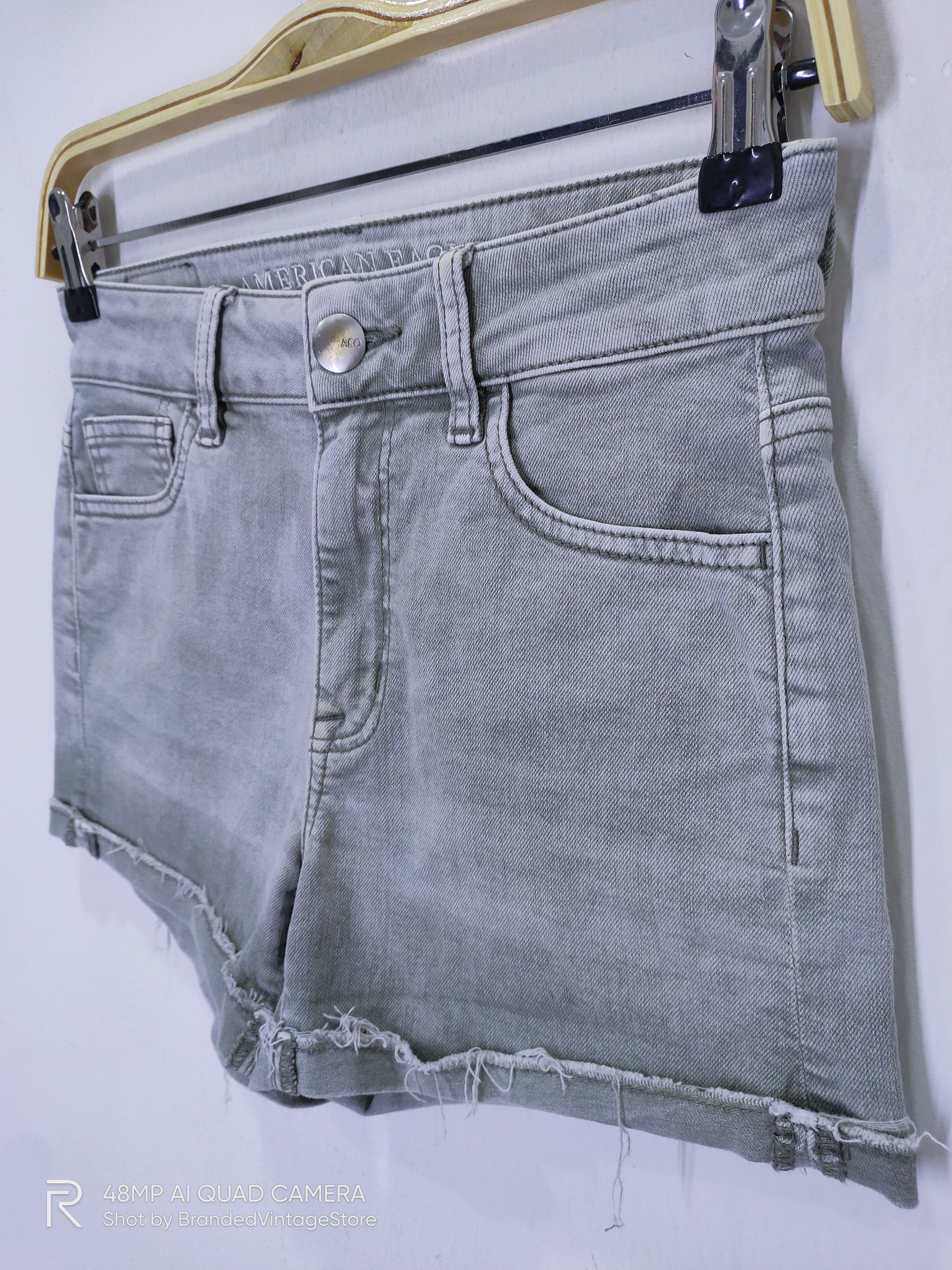 American Eagle Outfitters × Japanese Brand AMERICAN EAGLE OUTFITTER Distressed Denim Jeans Short Pants Size 28" / US 6 / IT 42 - 4 Thumbnail