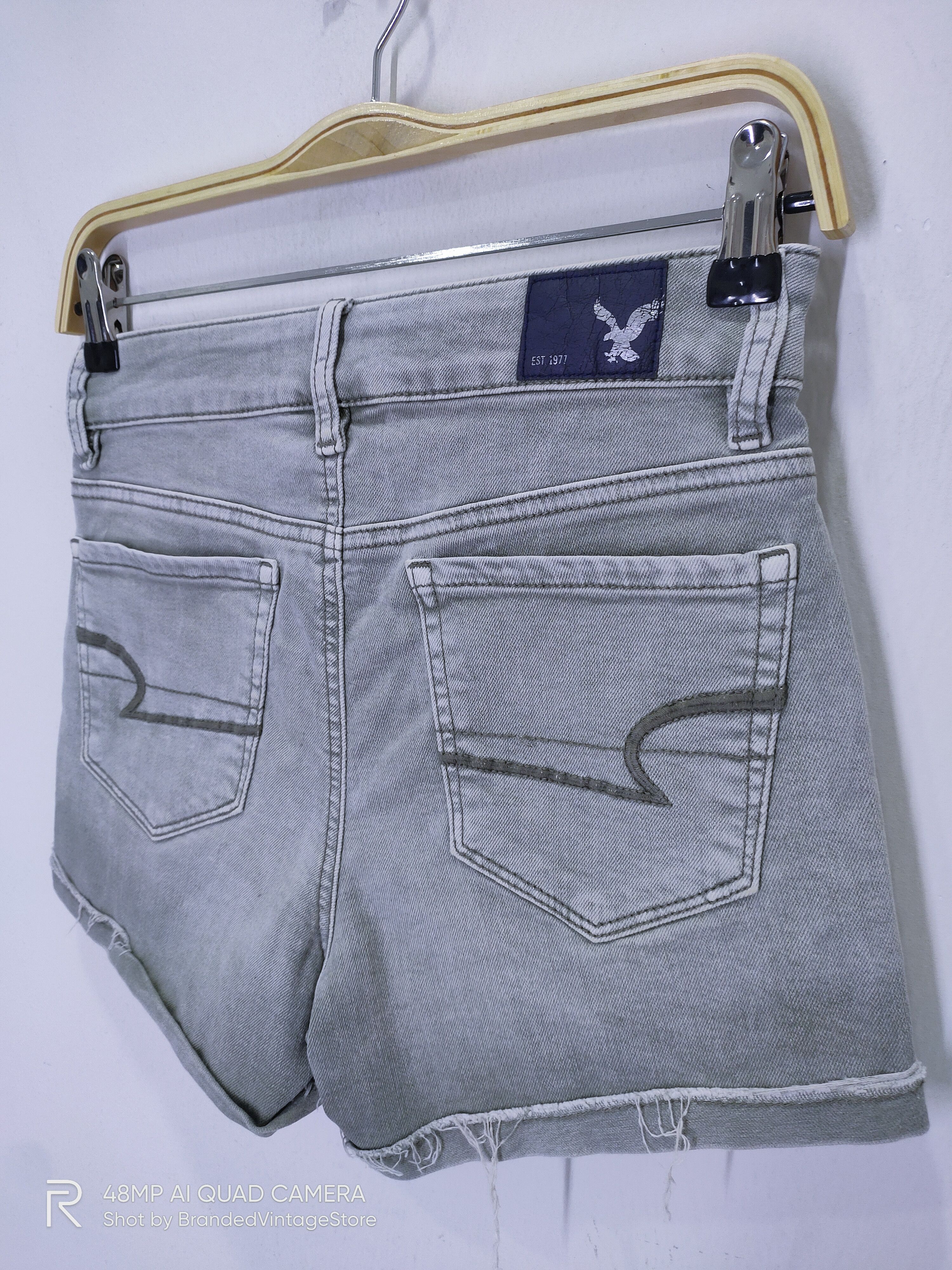 American Eagle Outfitters × Japanese Brand AMERICAN EAGLE OUTFITTER Distressed Denim Jeans Short Pants Size 28" / US 6 / IT 42 - 8 Thumbnail