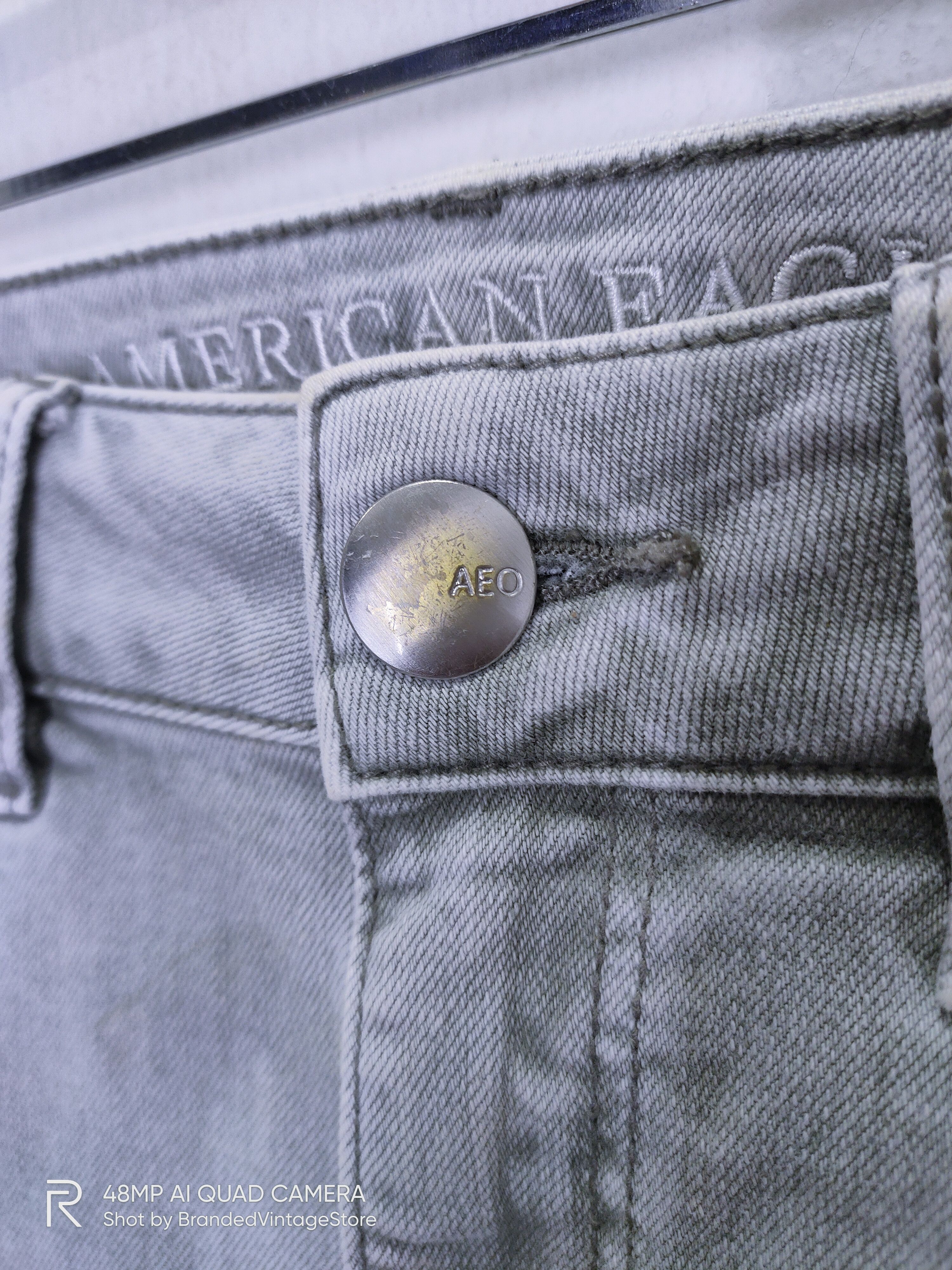 American Eagle Outfitters × Japanese Brand AMERICAN EAGLE OUTFITTER Distressed Denim Jeans Short Pants Size 28" / US 6 / IT 42 - 6 Thumbnail
