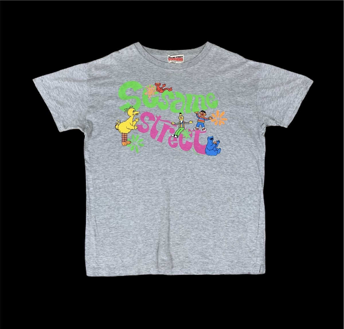 Cartoon Network × Vintage Vntag 90s SESAME STREET Cartoon Character Single Stitch Tee Size US S / EU 44-46 / 1 - 1 Thumbnail
