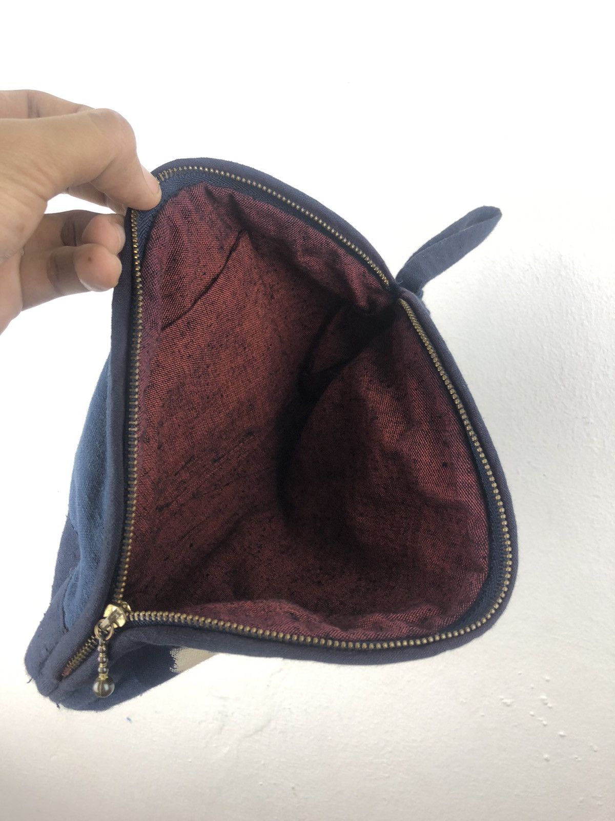 Indigo × Japanese Brand × Vintage Japanese Traditional Indigo Dye Bag Size ONE SIZE - 4 Thumbnail