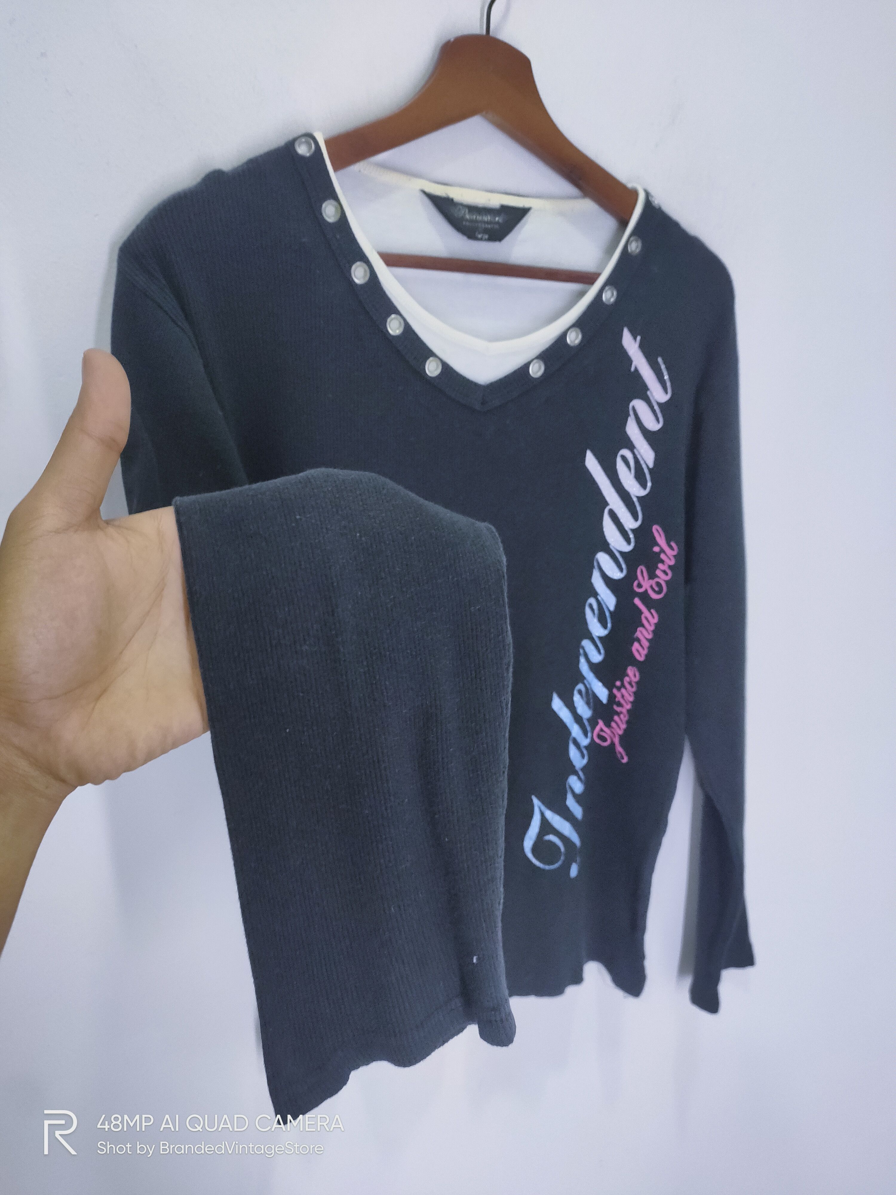 Japanese Brand × Rainbow BEAUMERE Independent Blink Lady Corduroy Slimfit Sweatshirt Size L / US 10 / IT 46 - 4 Thumbnail
