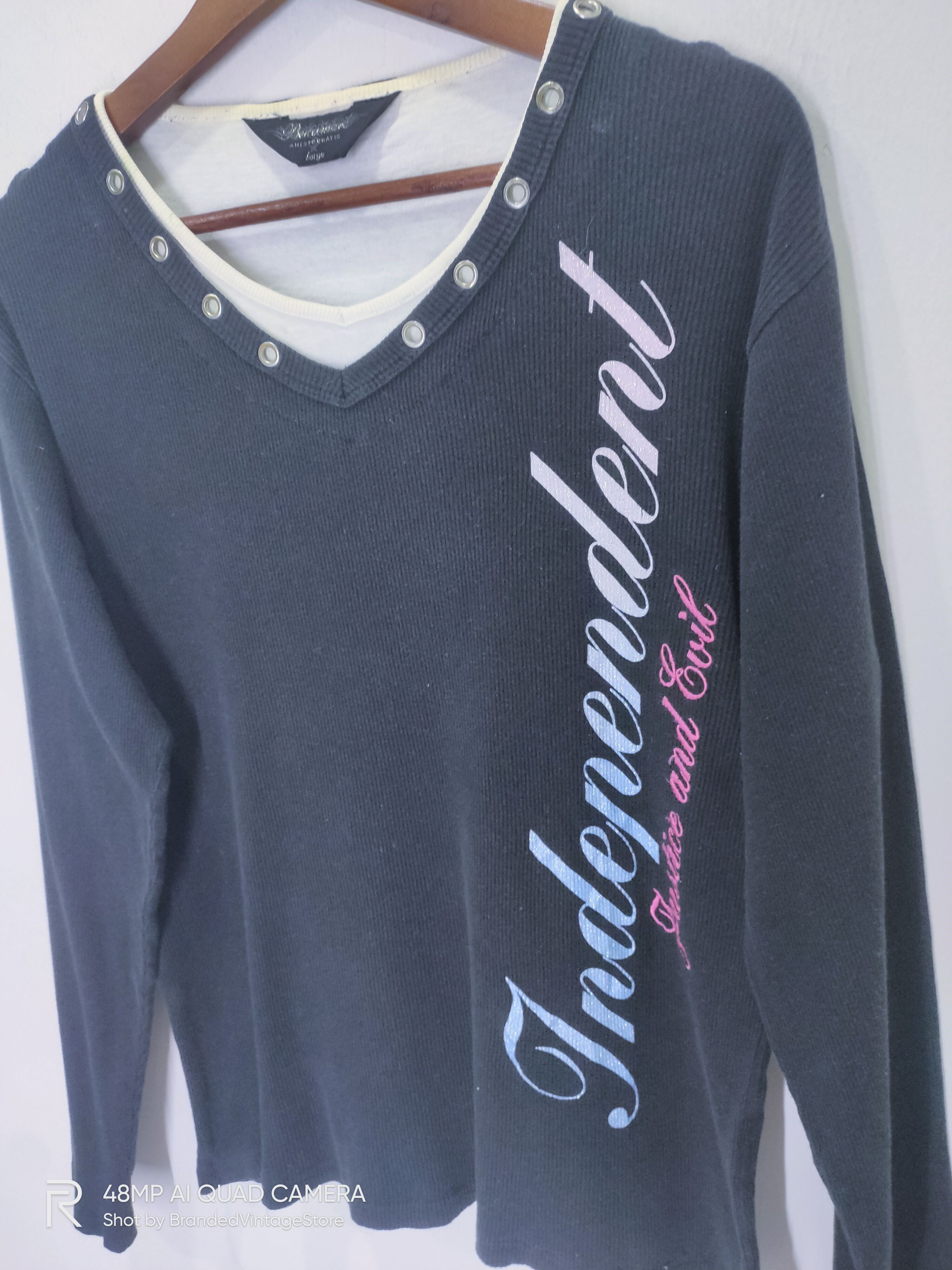 Japanese Brand × Rainbow BEAUMERE Independent Blink Lady Corduroy Slimfit Sweatshirt Size L / US 10 / IT 46 - 3 Thumbnail