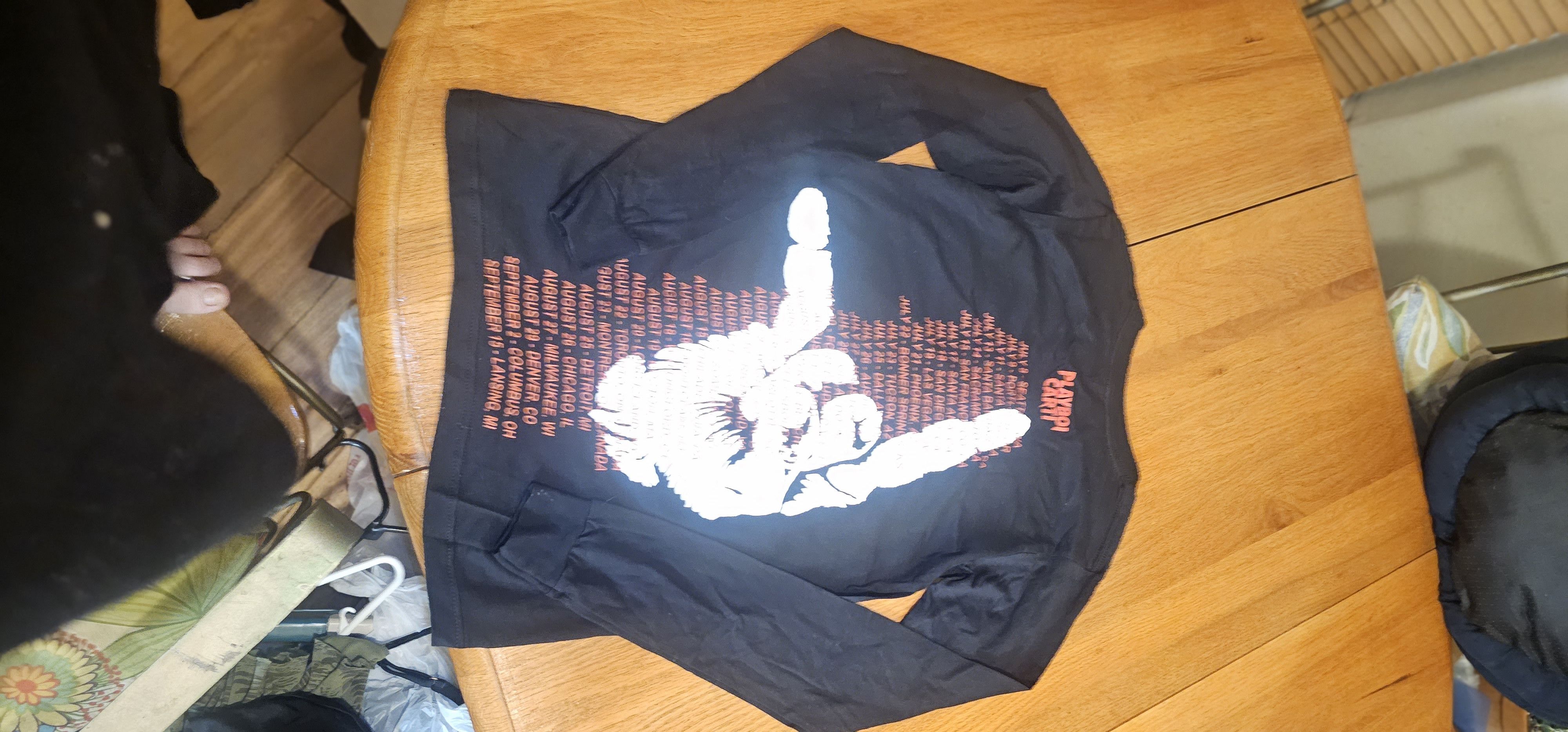 AWGE Playboi Carti 2017 Jason Mask Hand Tour Concert Merch Tee Size US XS / EU 42 / 0 - 9 Thumbnail