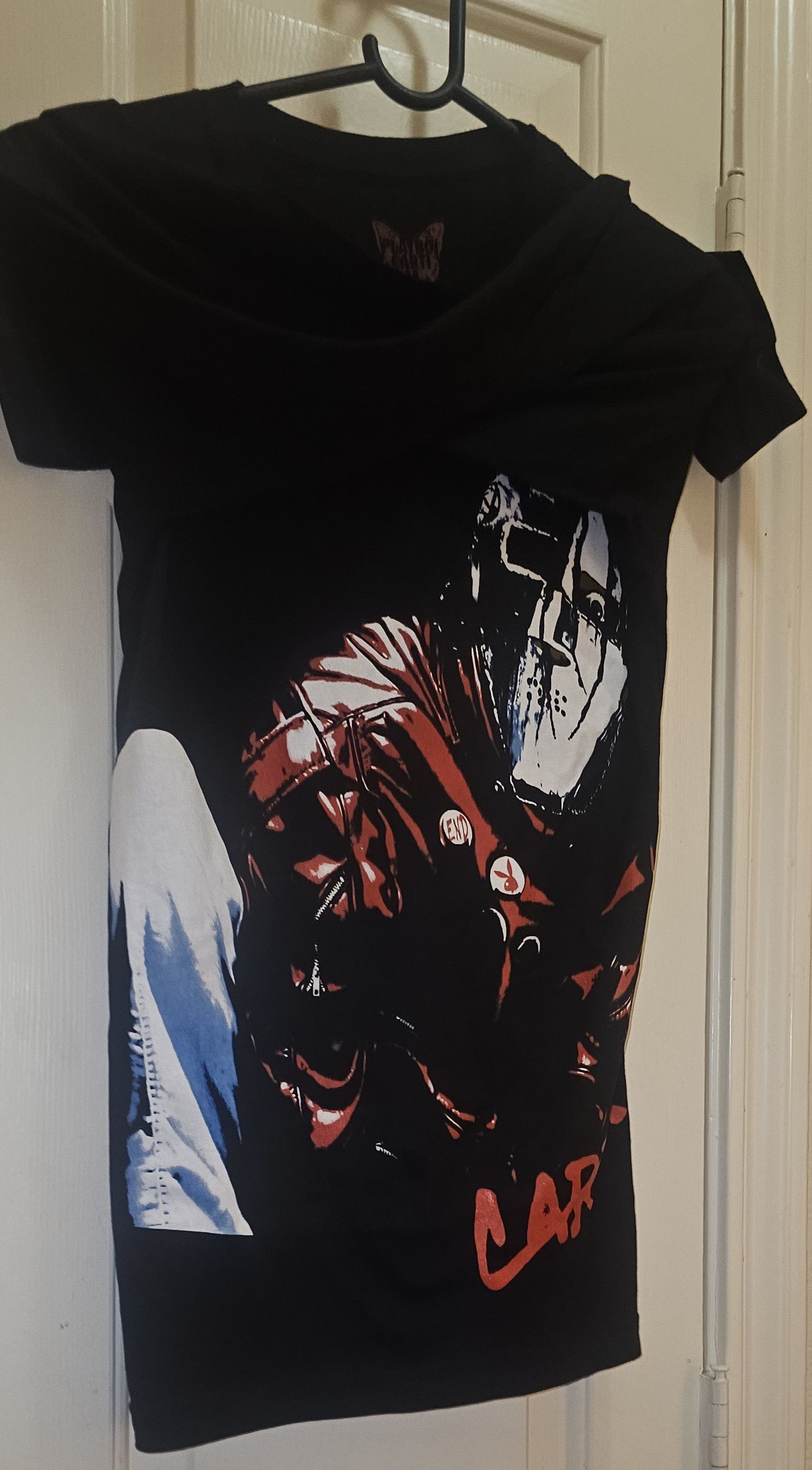 AWGE Playboi Carti 2017 Jason Mask Hand Tour Concert Merch Tee Size US XS / EU 42 / 0 - 14 Thumbnail