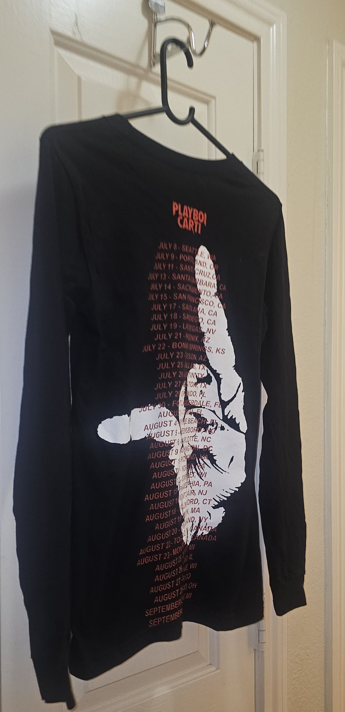AWGE Playboi Carti 2017 Jason Mask Hand Tour Concert Merch Tee Size US XS / EU 42 / 0 - 7 Thumbnail