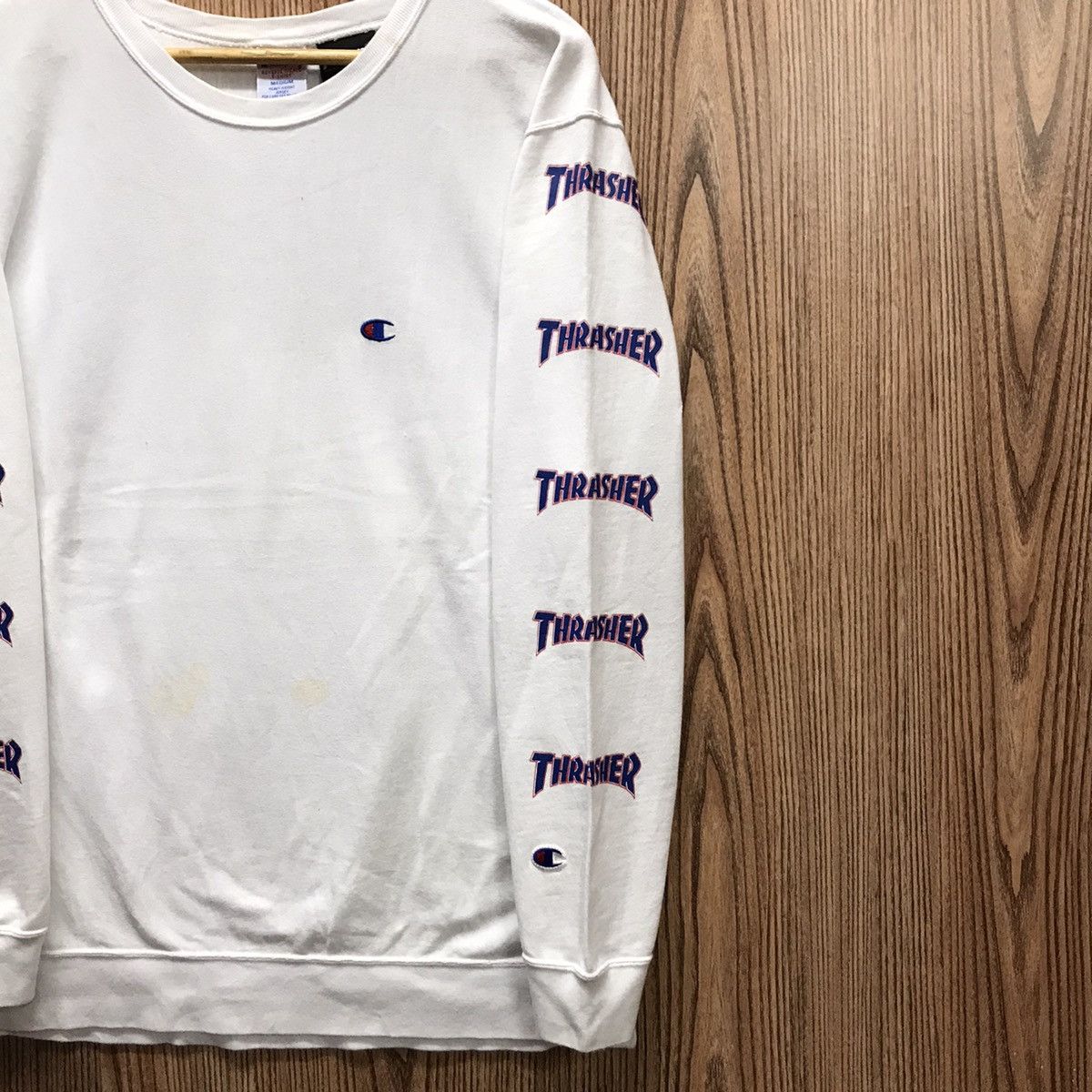 Champion × Thrasher Vintage Champion x Thrasher Side Tape Biglogo Sweatshirt Size US M / EU 48-50 / 2 - 3 Thumbnail