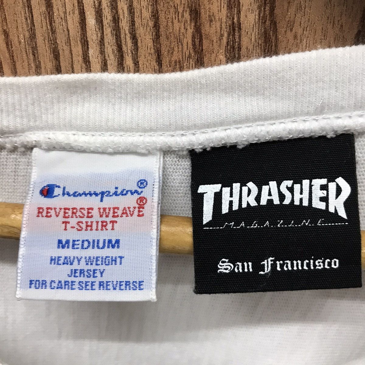 Champion × Thrasher Vintage Champion x Thrasher Side Tape Biglogo Sweatshirt Size US M / EU 48-50 / 2 - 7 Thumbnail