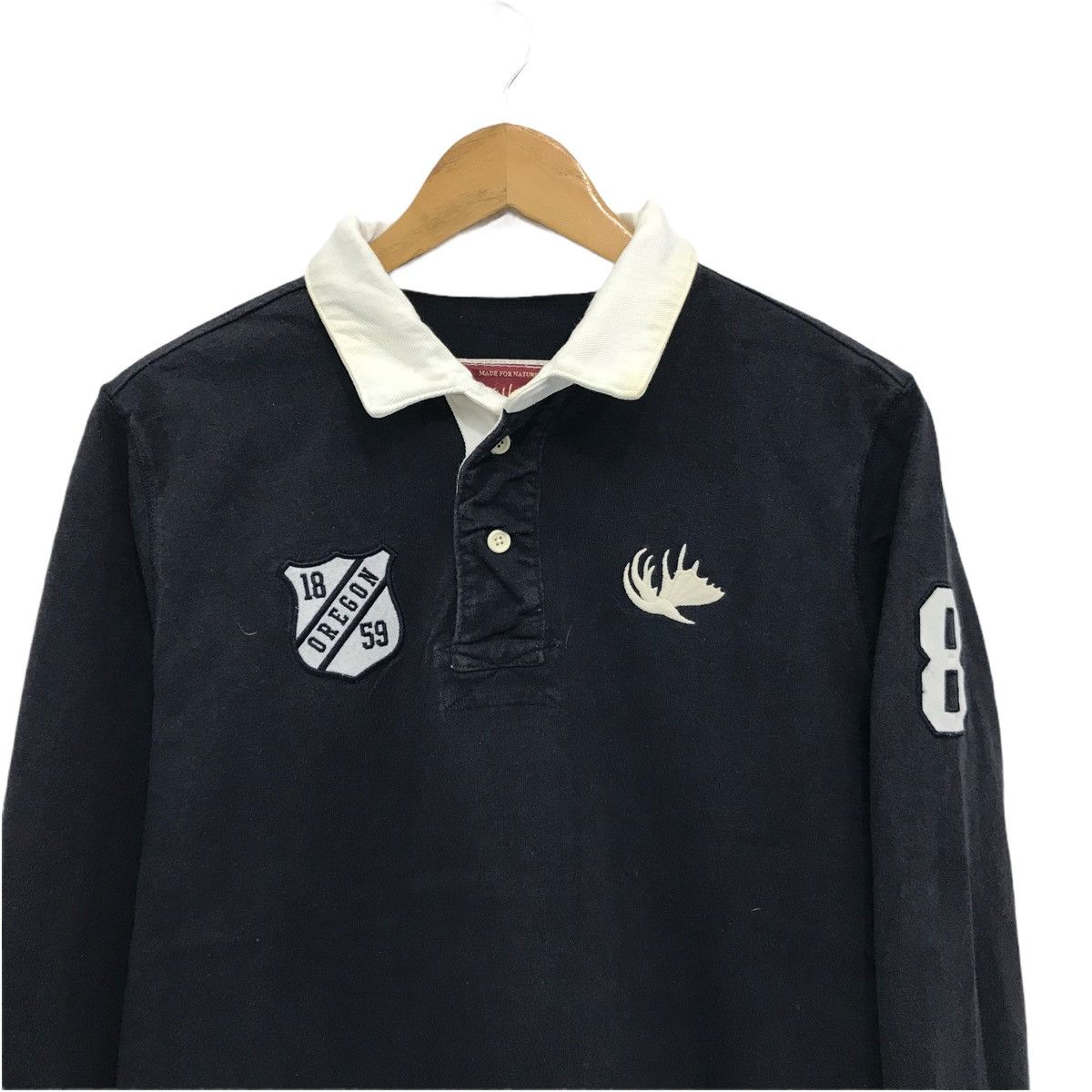 Japanese Brand × Sports Specialties × Vintage Oregon Small Logo Long Sleeve Polo Shirt Size US M / EU 48-50 / 2 - 2 Thumbnail