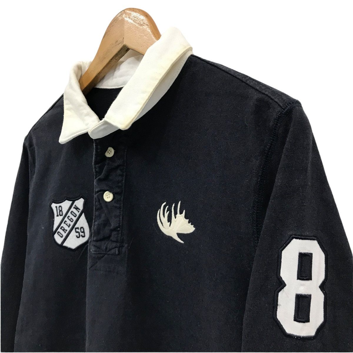 Japanese Brand × Sports Specialties × Vintage Oregon Small Logo Long Sleeve Polo Shirt Size US M / EU 48-50 / 2 - 3 Thumbnail
