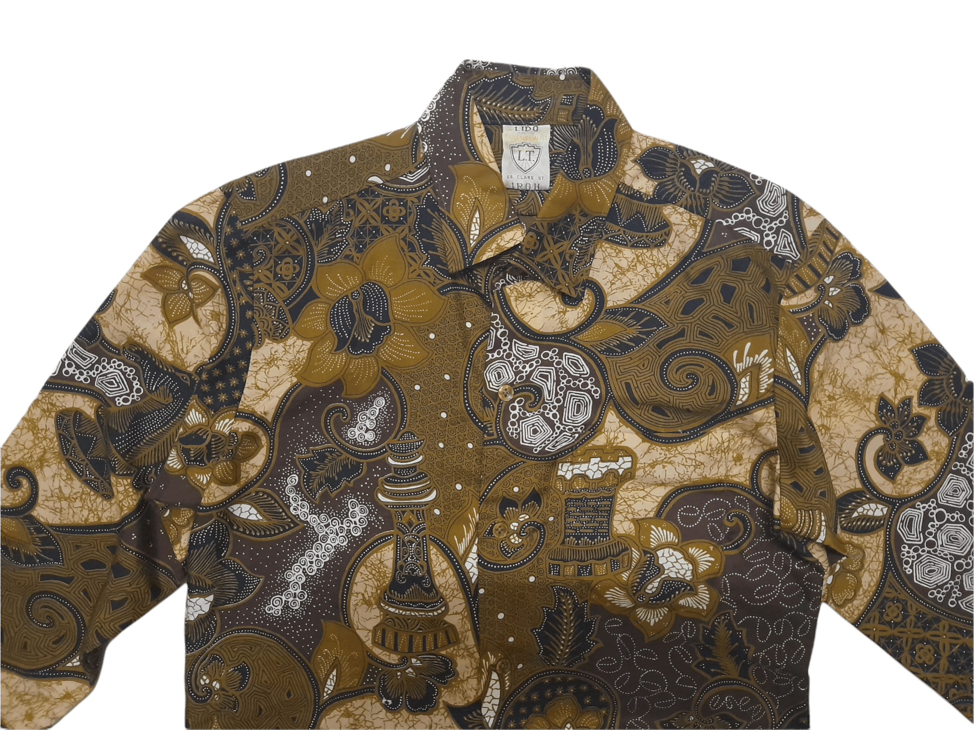 Vintage 80s Malaysia Lido Clare Ipoh Cultural art X chess (D859) Size US S / EU 44-46 / 1 - 2 Thumbnail