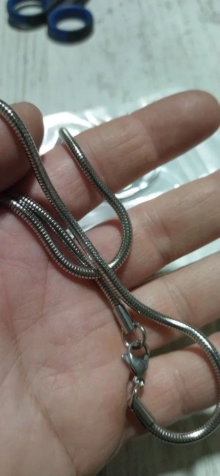 Jewelry Round Snake Chain Necklace Size ONE SIZE - 2 Thumbnail