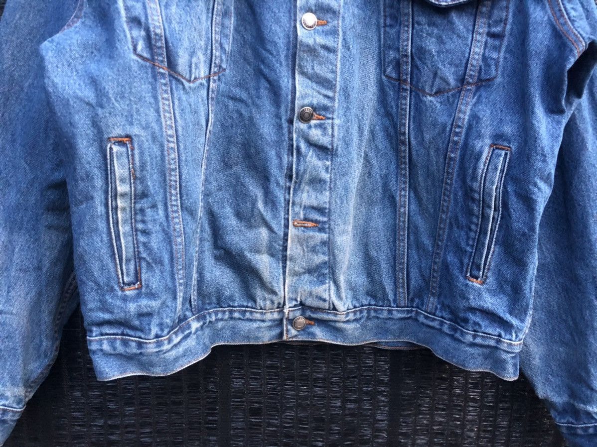 Vintage LUNA PIER denim jacket distressed faded colour Size US L / EU 52-54 / 3 - 6 Thumbnail