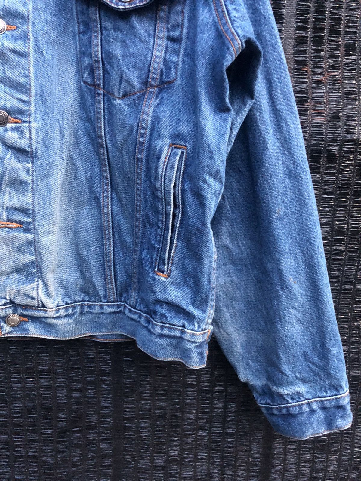 Vintage LUNA PIER denim jacket distressed faded colour Size US L / EU 52-54 / 3 - 5 Thumbnail