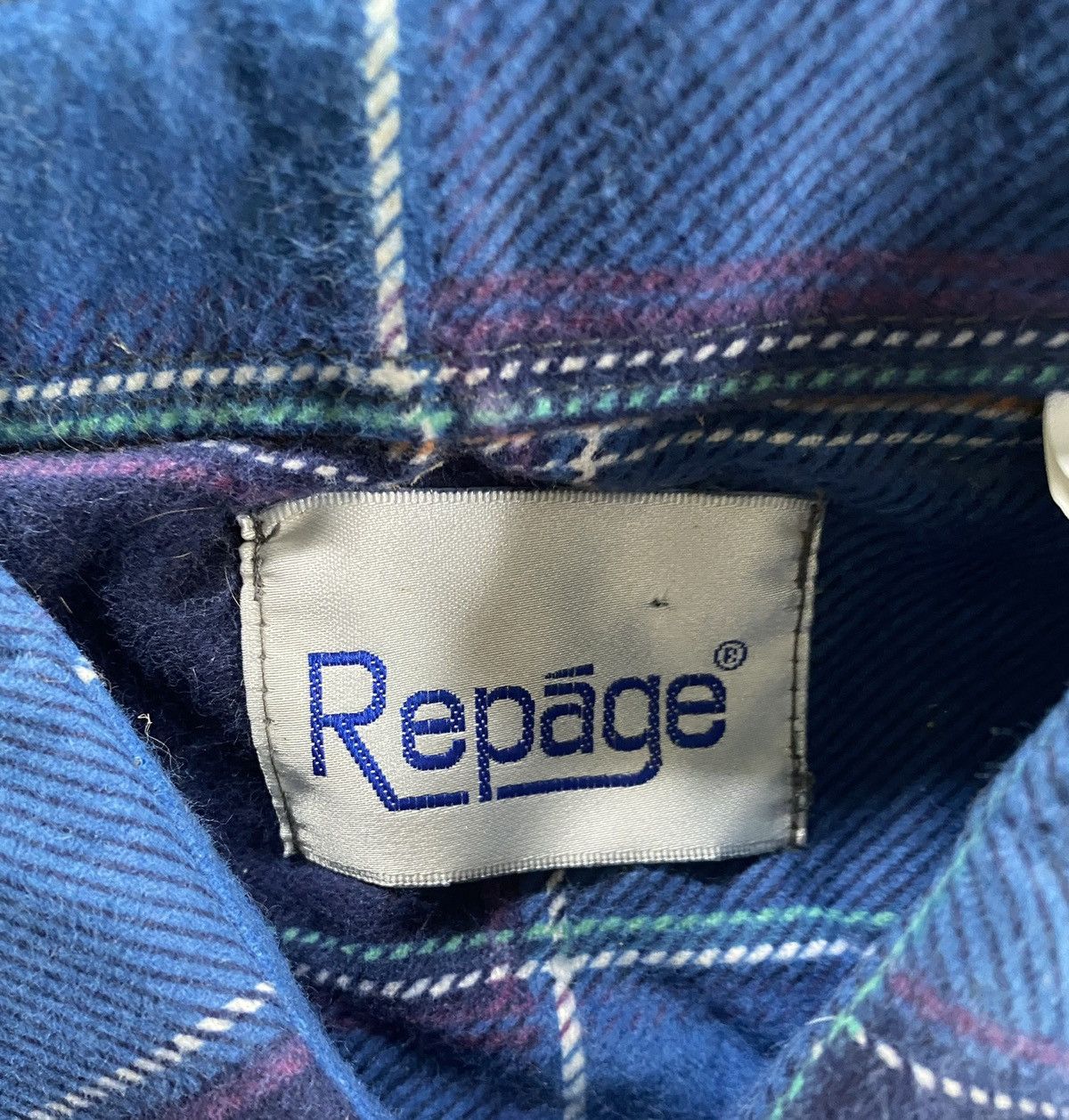 Flannel × Vintage Vintage NWT 80’s Repage Thin Flannel Button Up Size US M / EU 48-50 / 2 - 5 Thumbnail