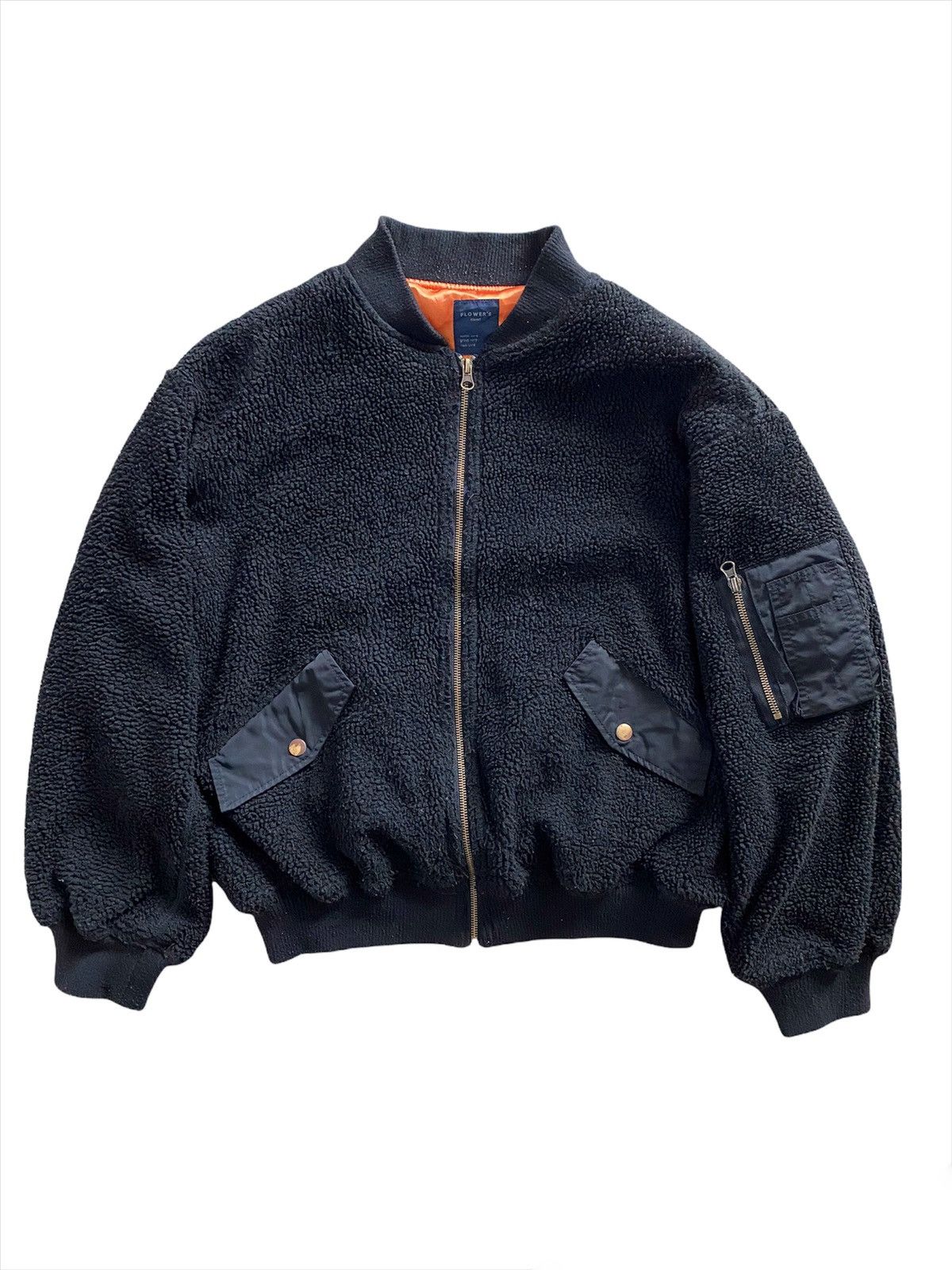 Japanese Brand × Vintage Vintage MA-1 Bomber fleece Jacket military designer Size US L / EU 52-54 / 3 - 6 Thumbnail