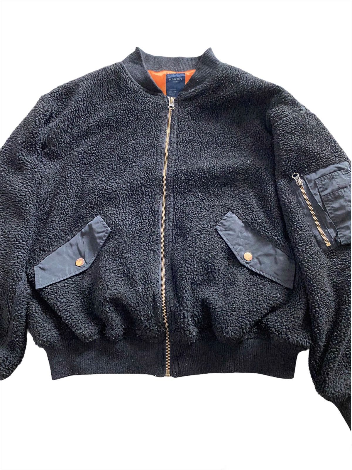 Japanese Brand × Vintage Vintage MA-1 Bomber fleece Jacket military designer Size US L / EU 52-54 / 3 - 5 Thumbnail