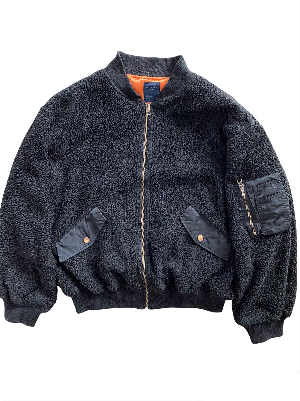 Japanese Brand × Vintage Vintage MA-1 Bomber fleece Jacket military designer Size US L / EU 52-54 / 3 - 1 Thumbnail