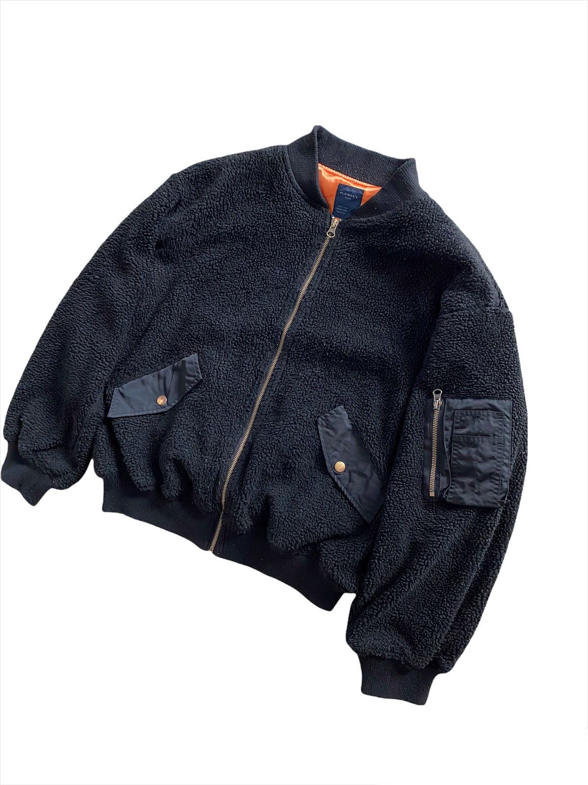 Japanese Brand × Vintage Vintage MA-1 Bomber fleece Jacket military designer Size US L / EU 52-54 / 3 - 4 Thumbnail