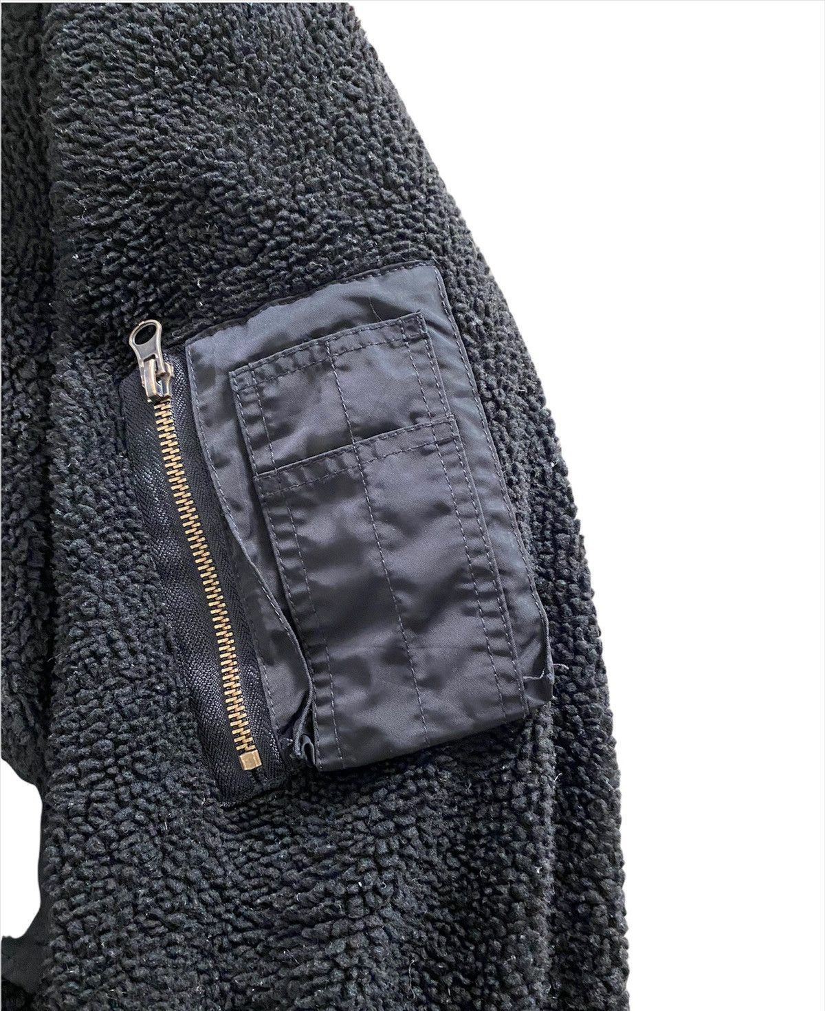 Japanese Brand × Vintage Vintage MA-1 Bomber fleece Jacket military designer Size US L / EU 52-54 / 3 - 8 Thumbnail